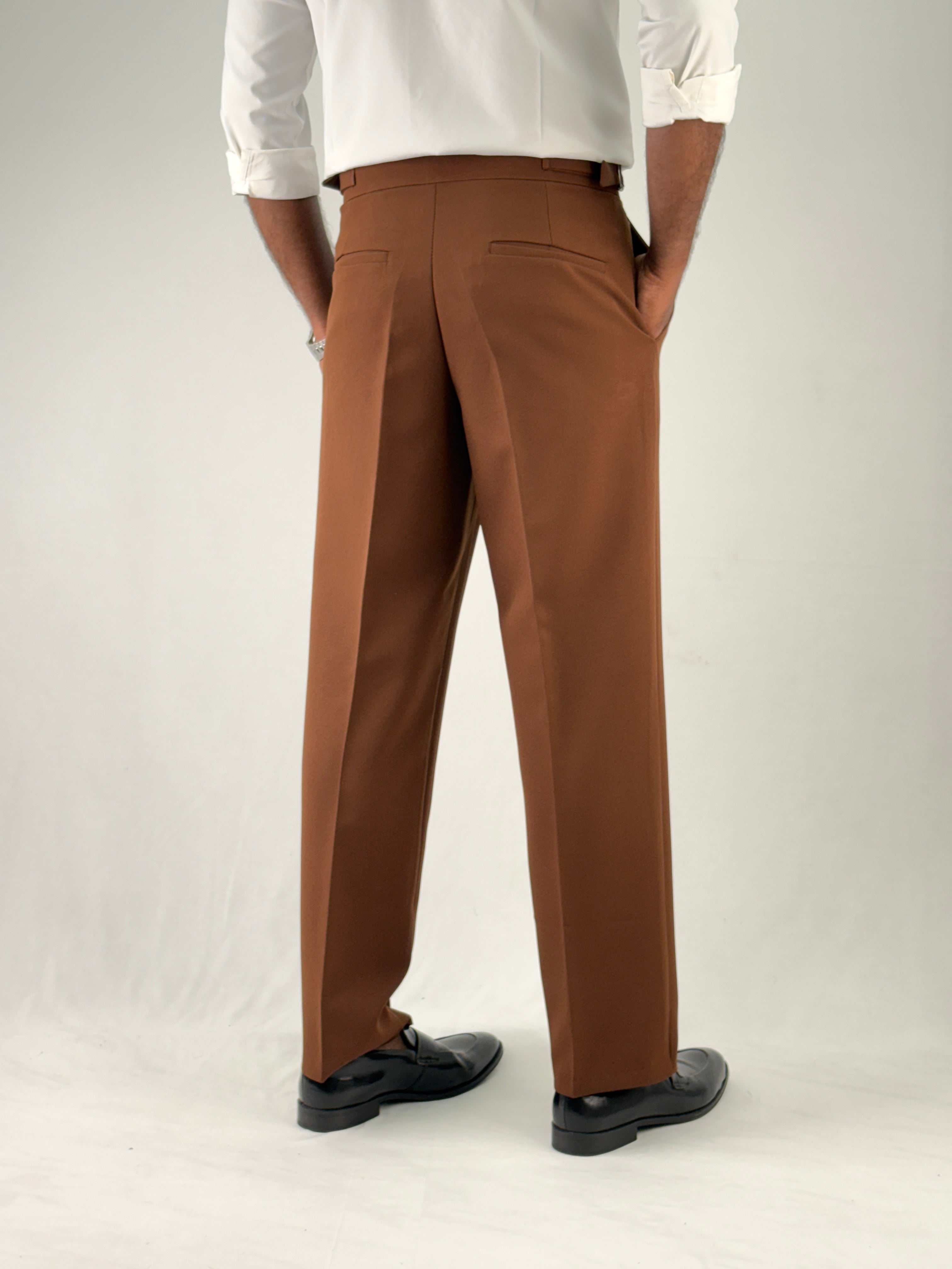Brown Loose Fit Pant