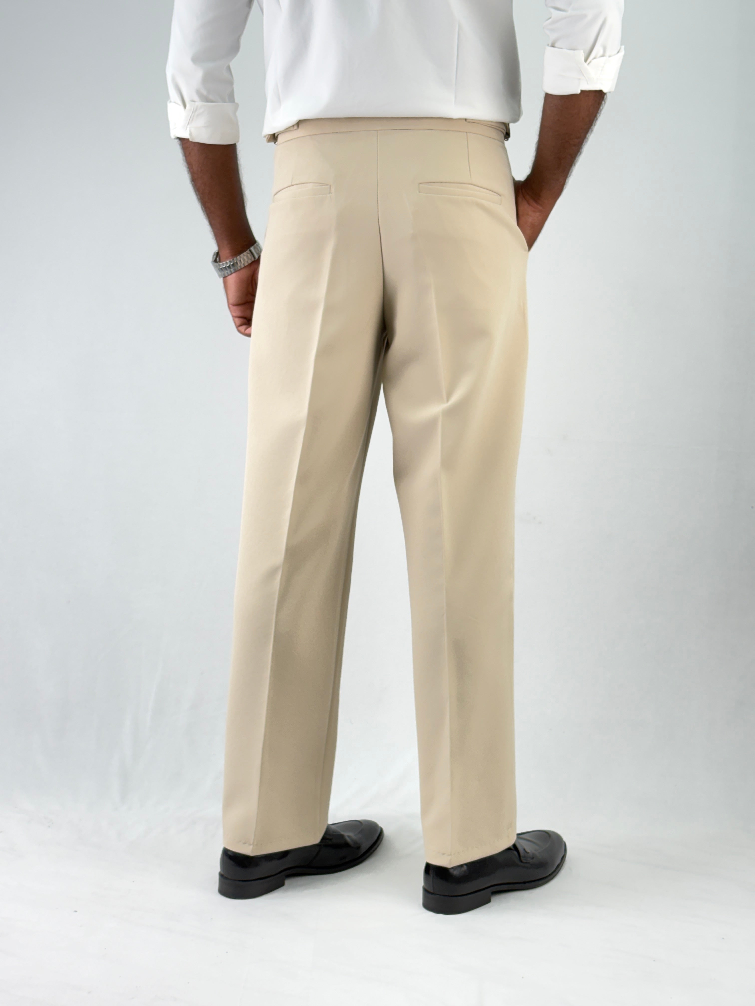 Beige Loose Fit Pant