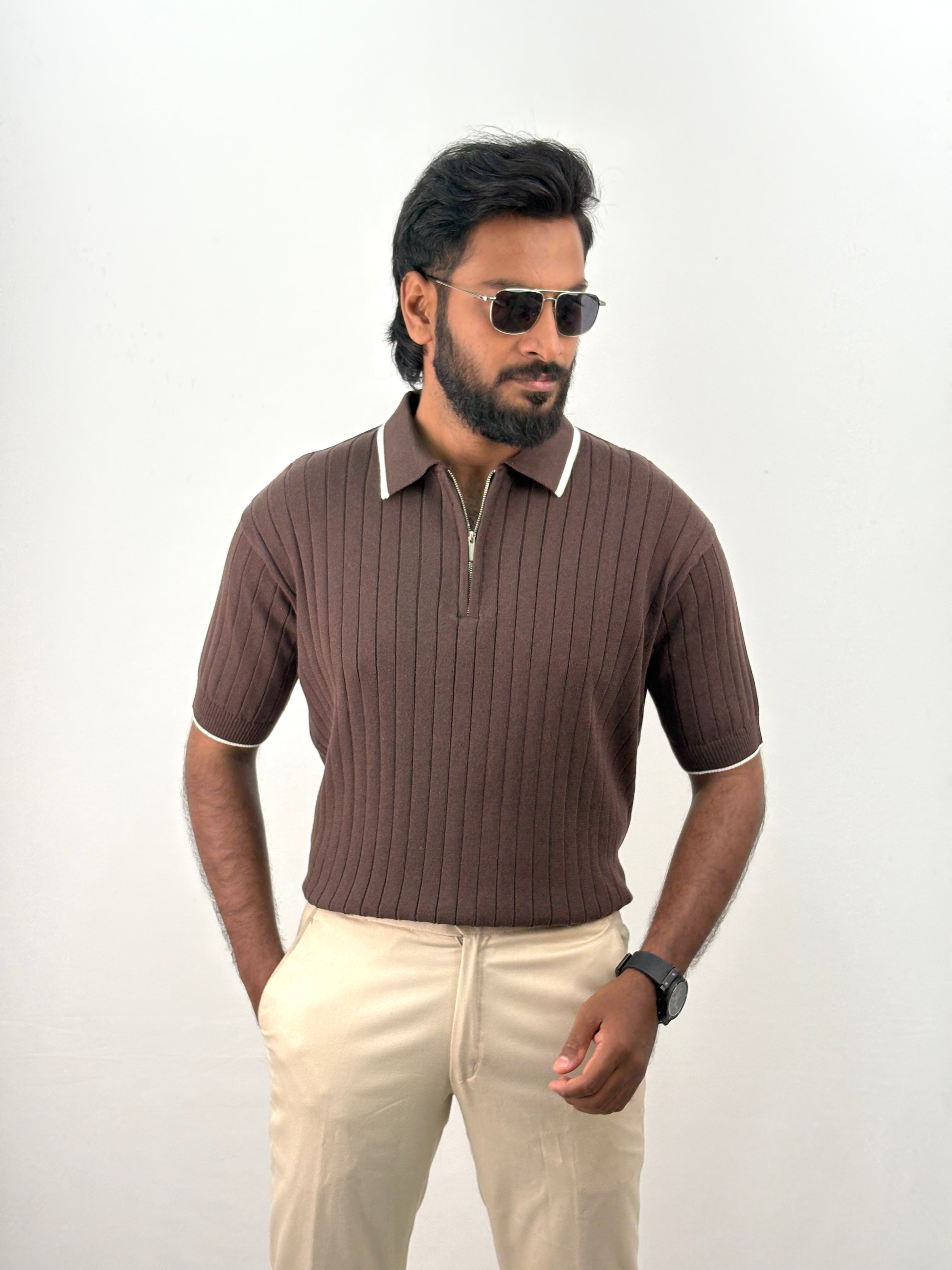 Brown Polo T-Shirt