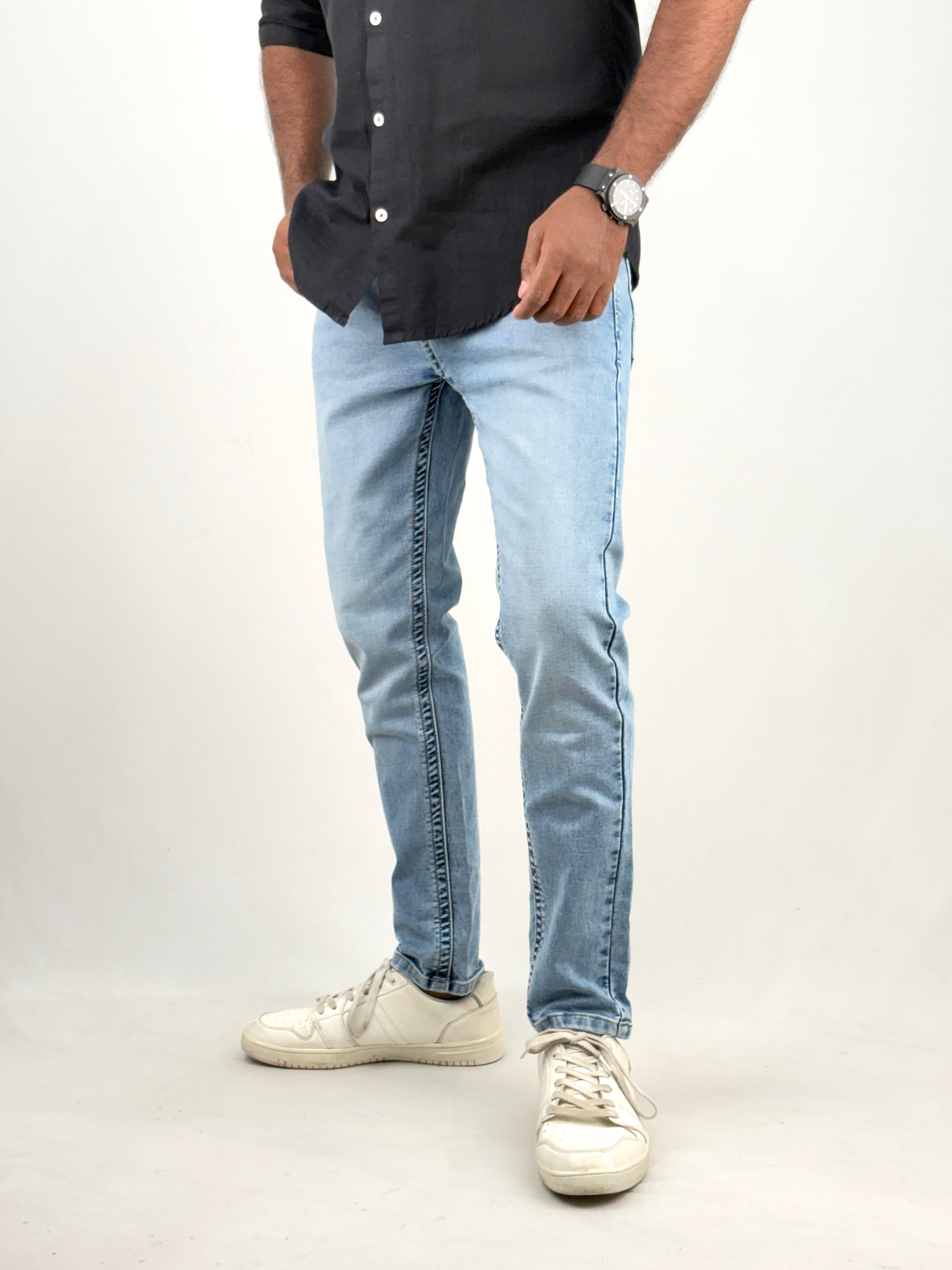 Ice Blue Ankle Fit Jean