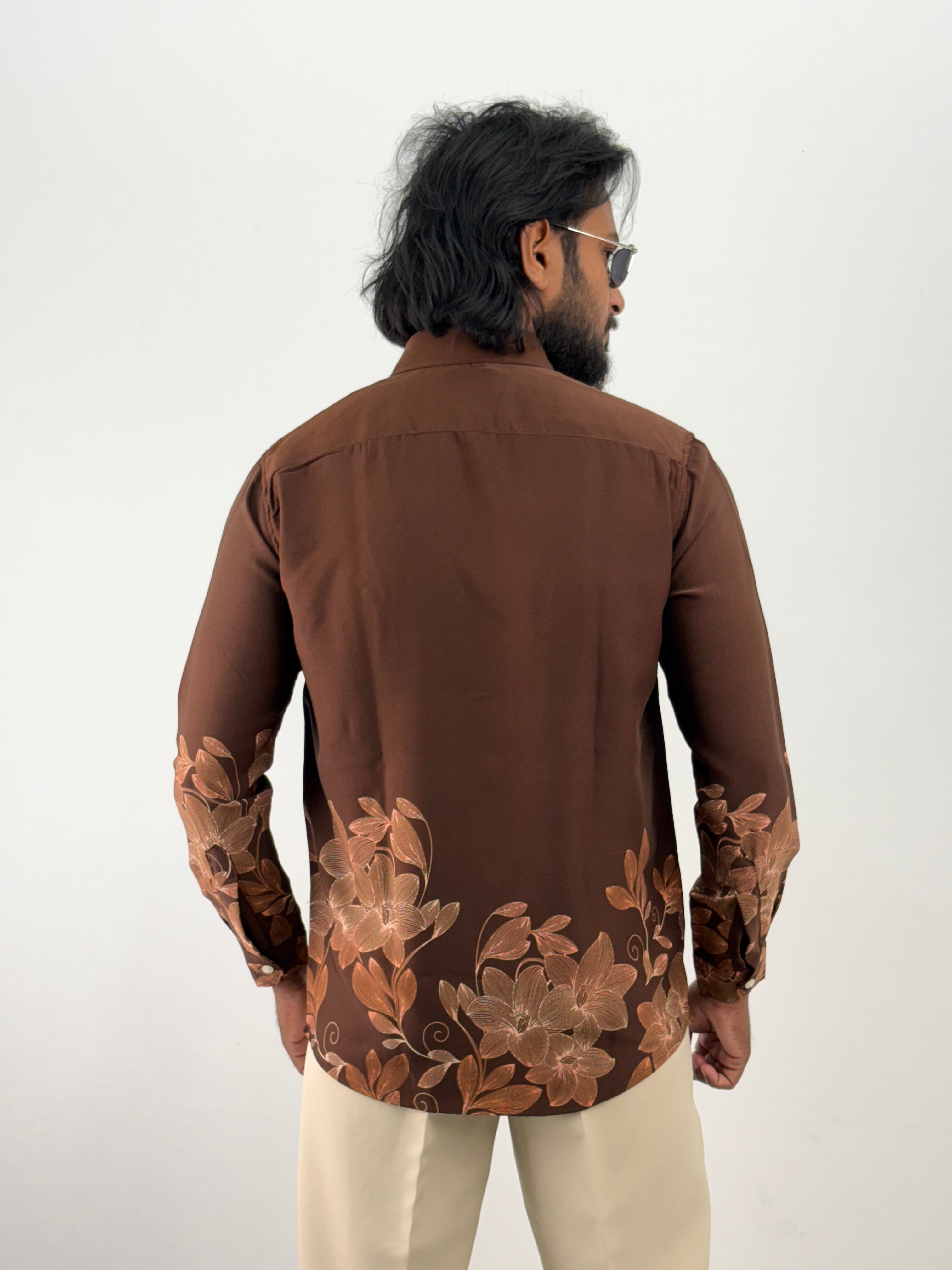 Brown IMP Printed Shirt