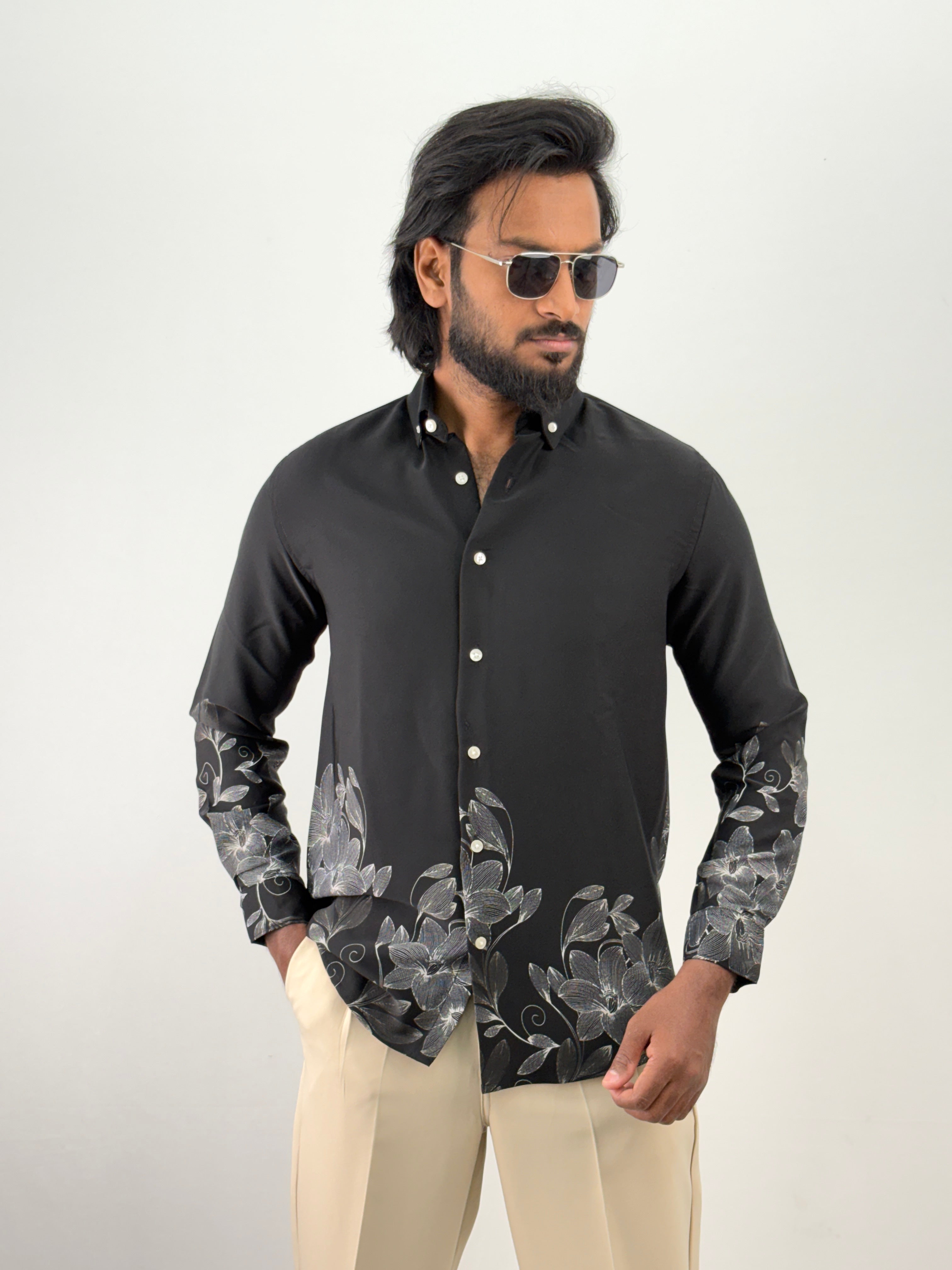 Black IMP Printed Shirt