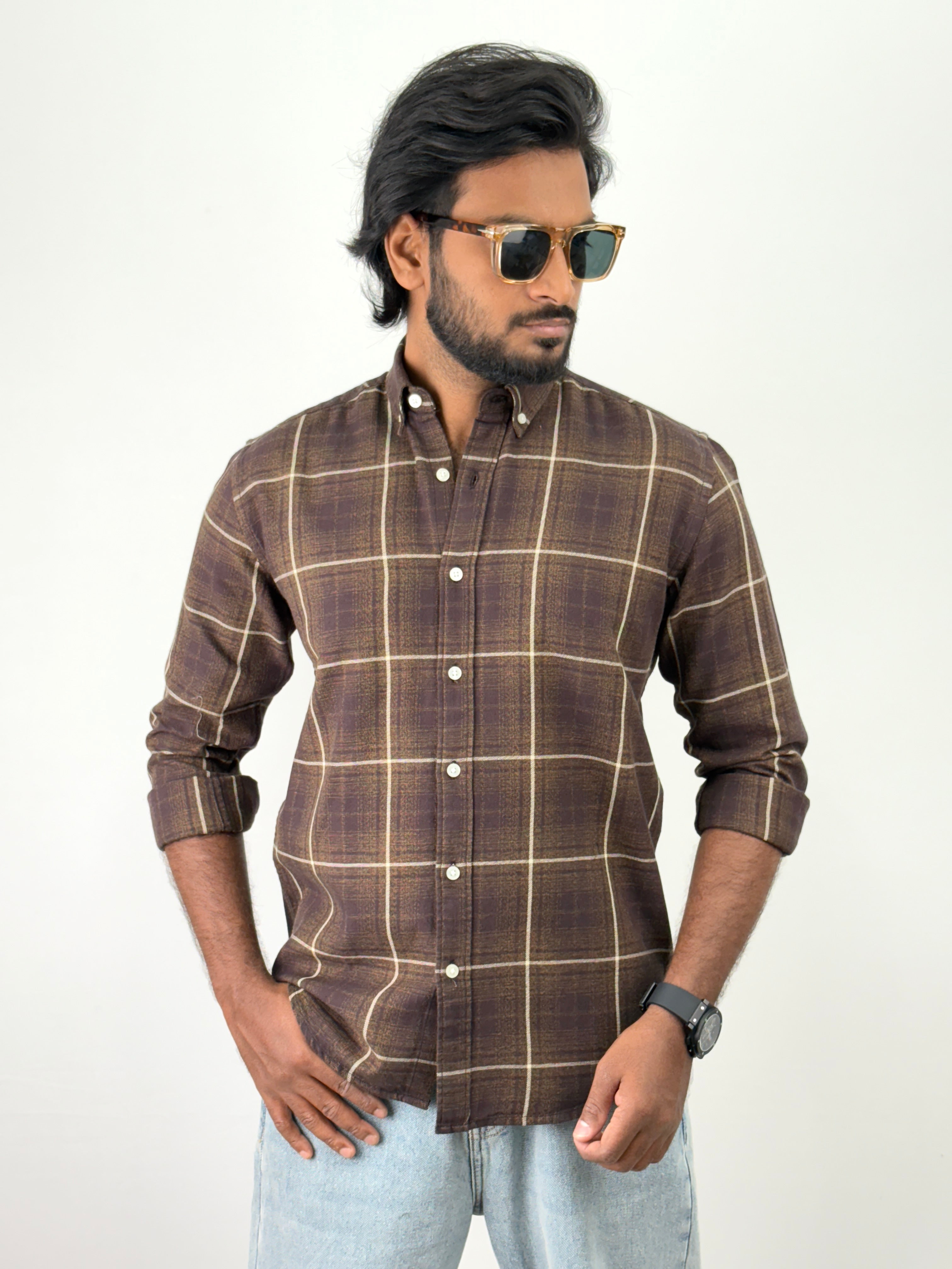 Brown Flannel Shirt