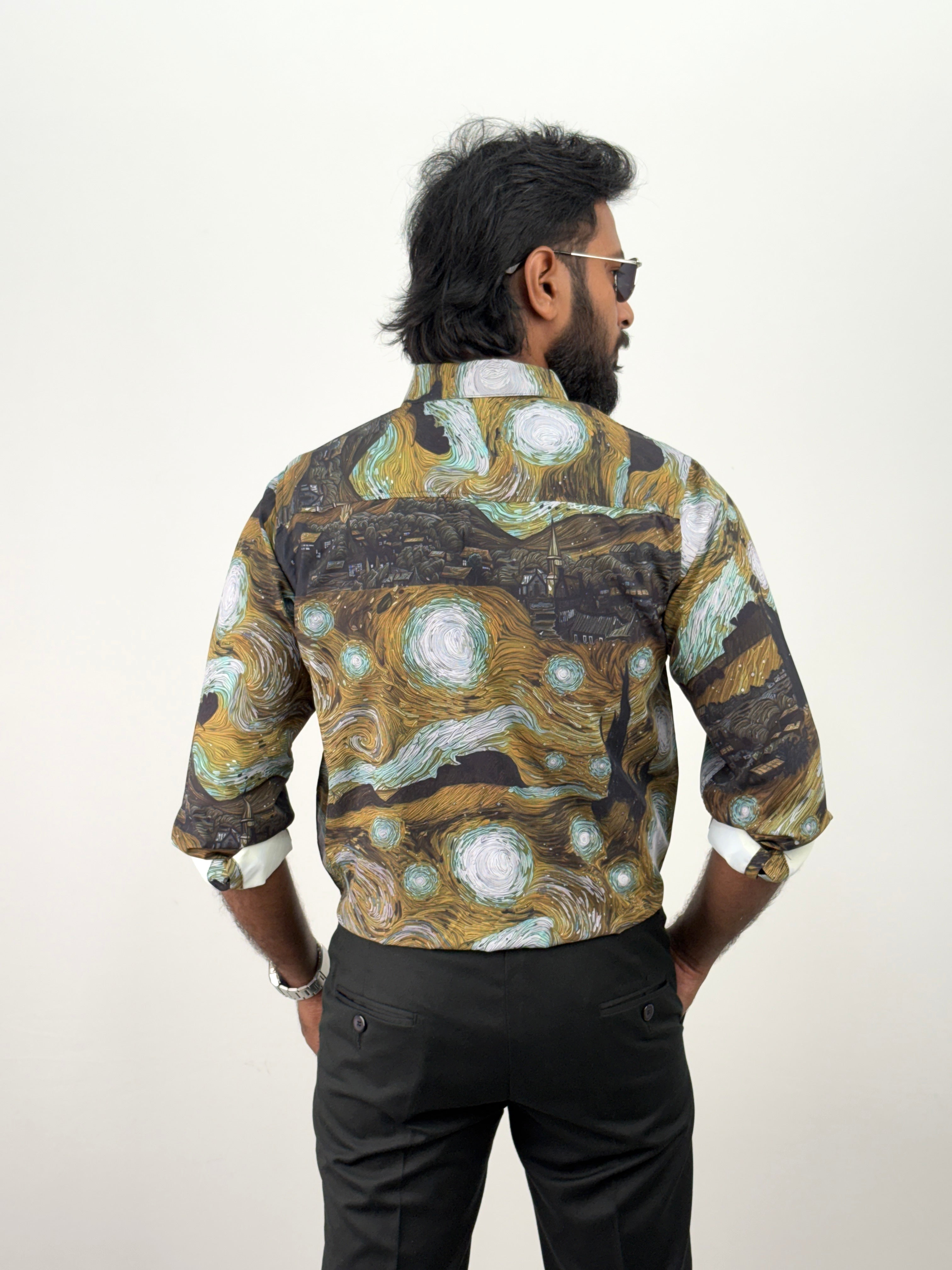 Olive Printed Shirt