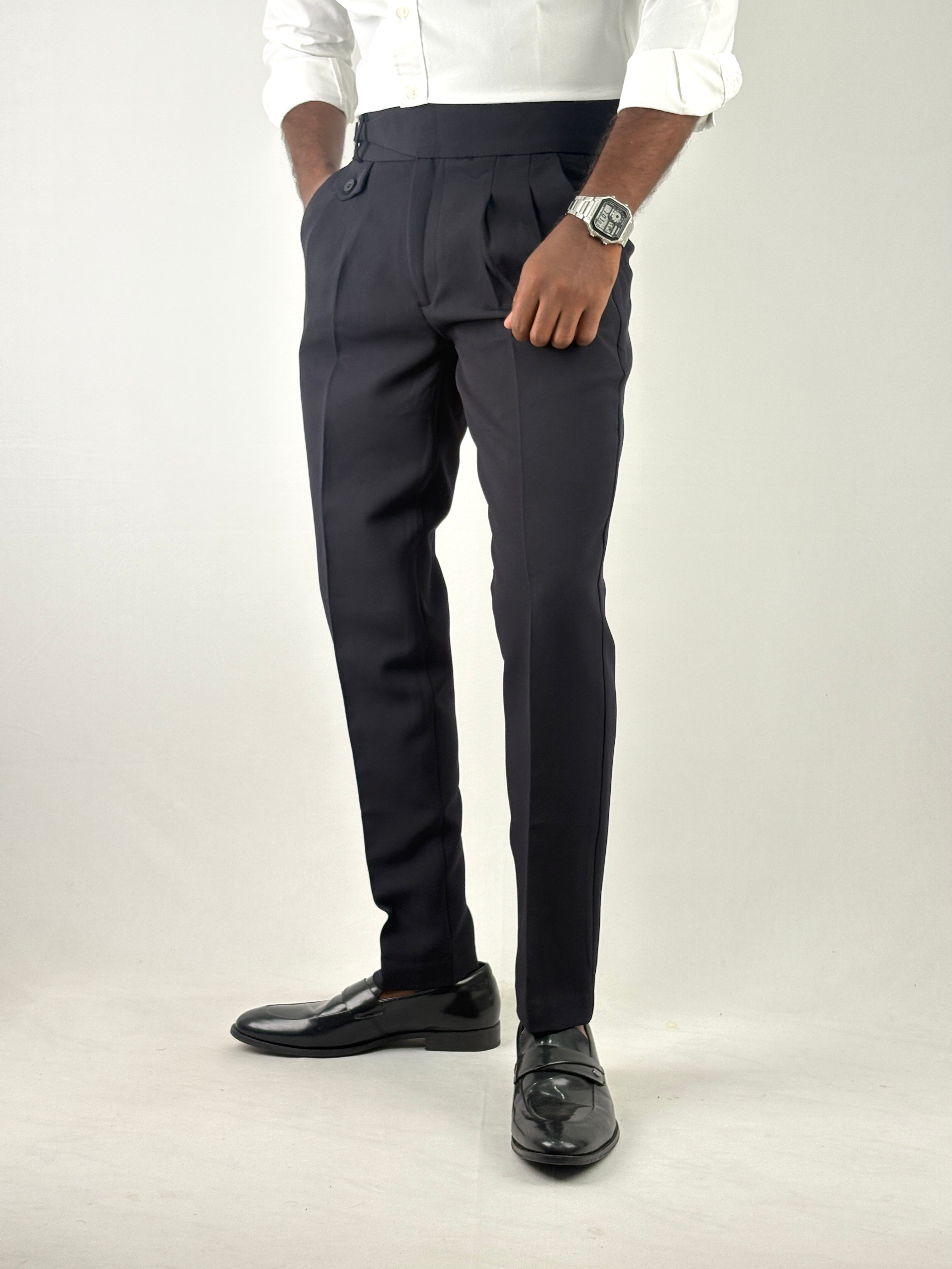 Navy Gurkha Pants