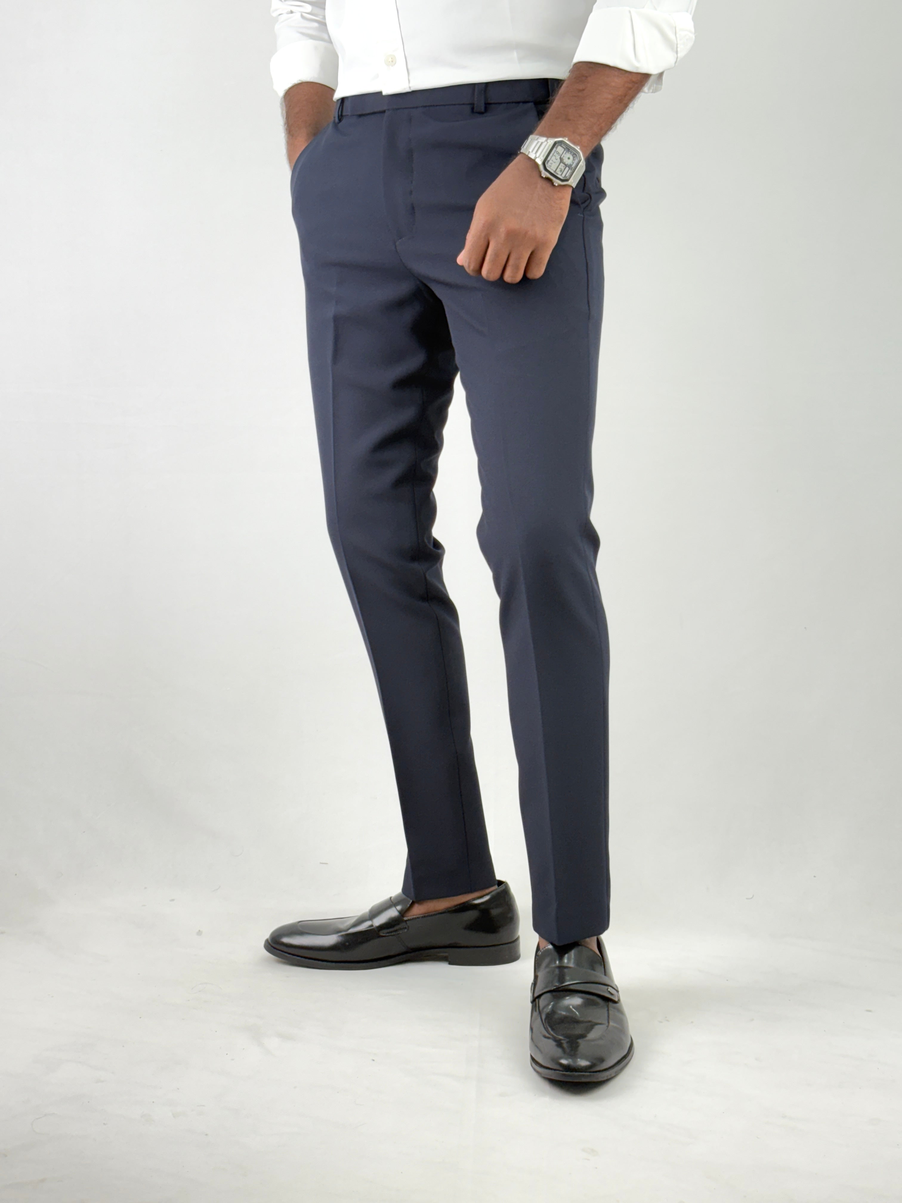 Navy Flexiwaist Formal Pant
