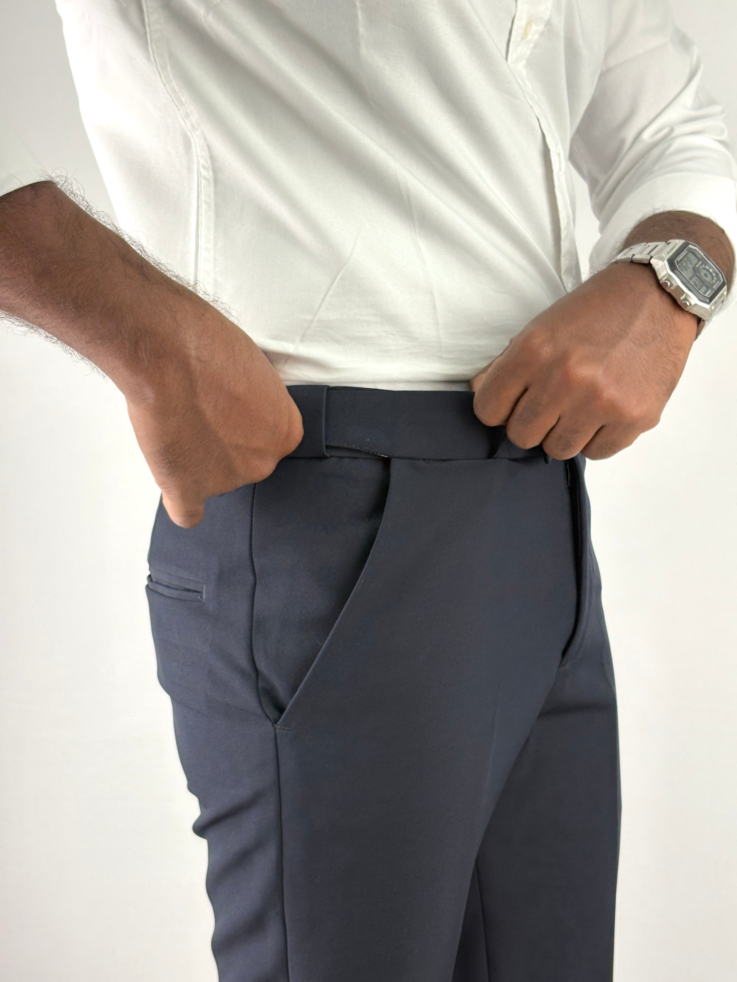 Navy Flexiwaist Formal Pant