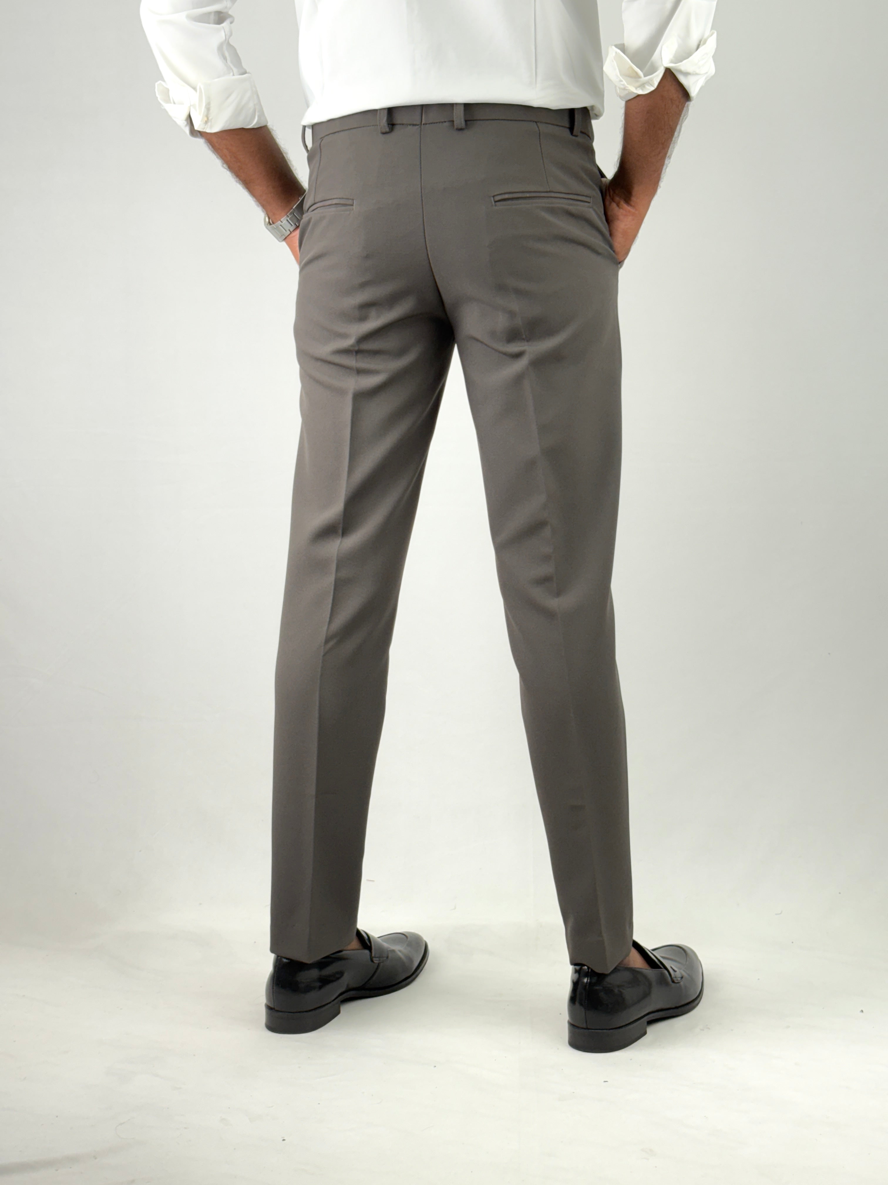 Dark Grey Flexiwaist Formal Pant
