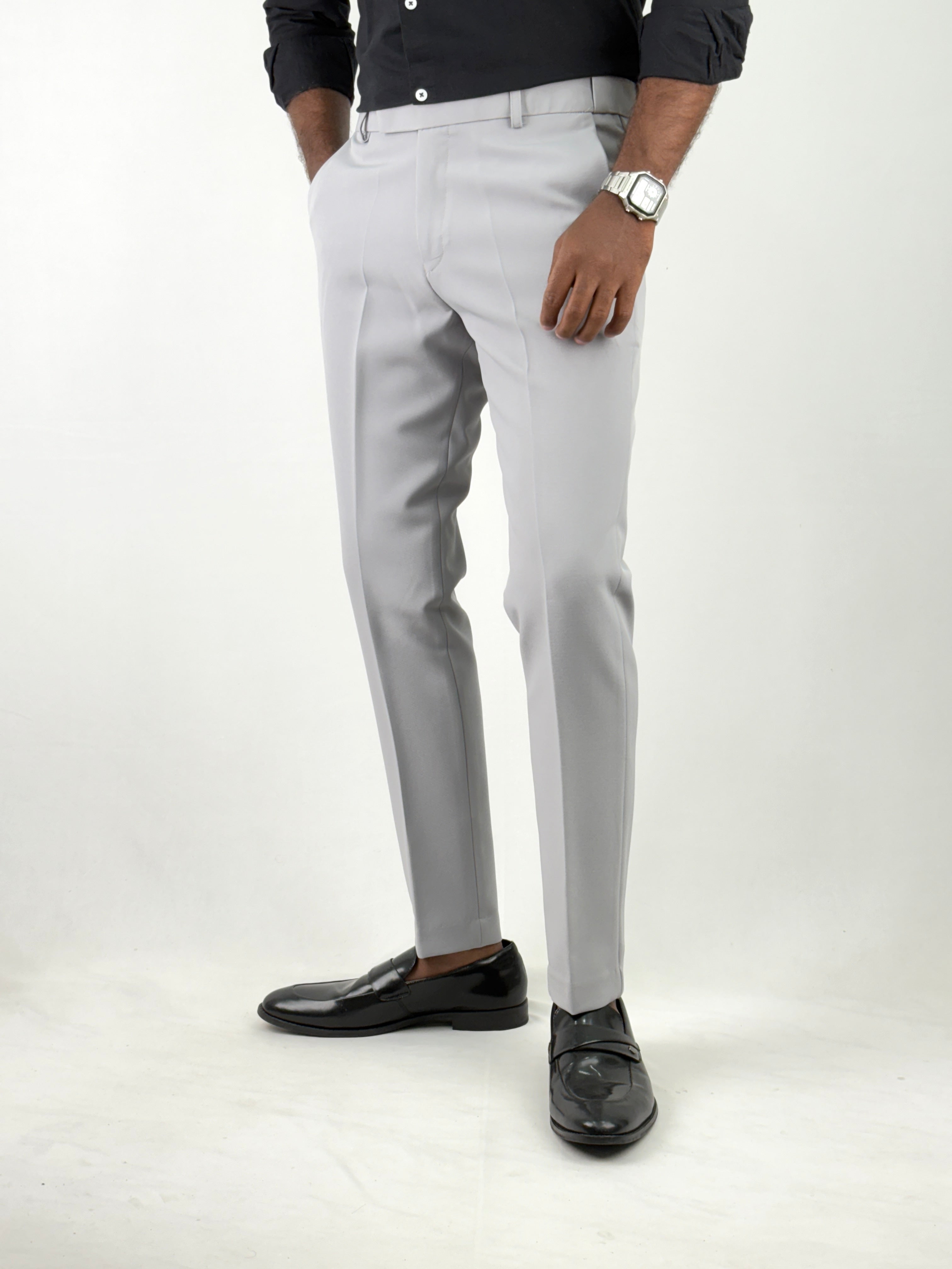 Light Grey Flexiwaist Formal Pant