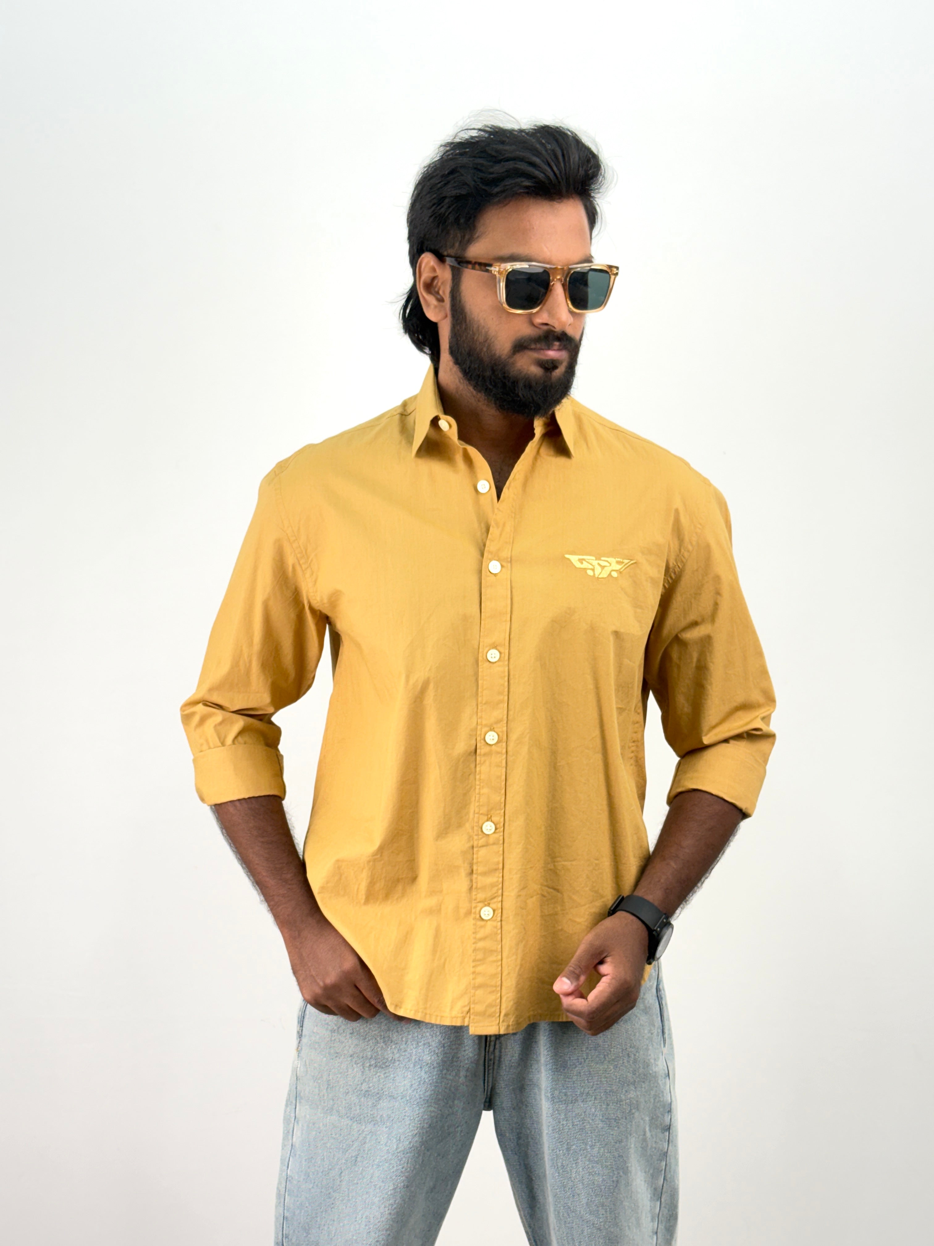 Yellow Embroidery Shirt
