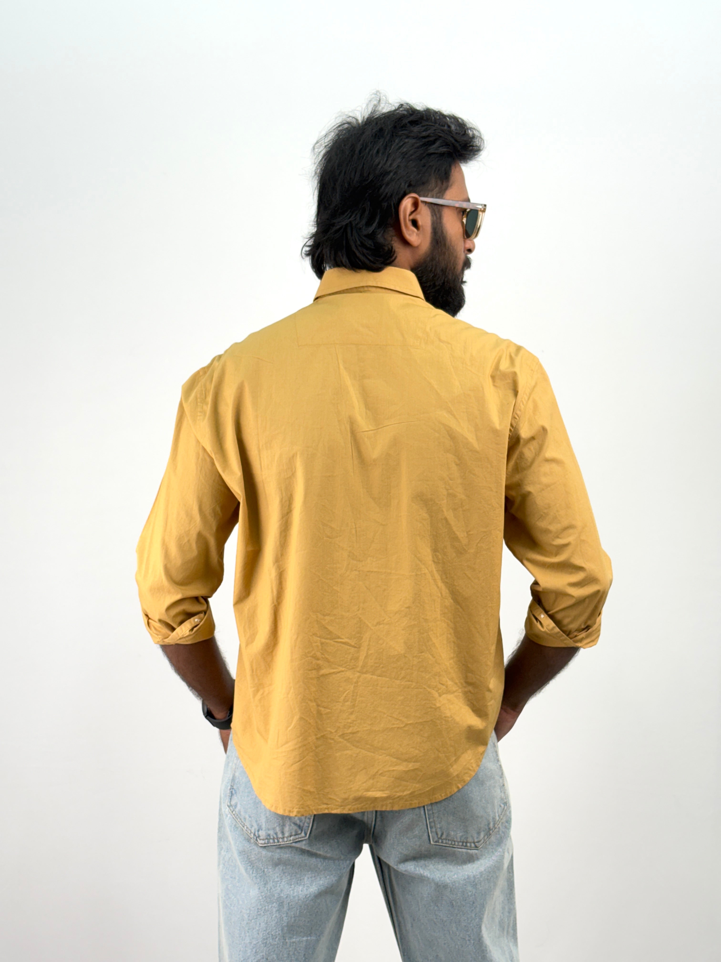Yellow Embroidery Shirt