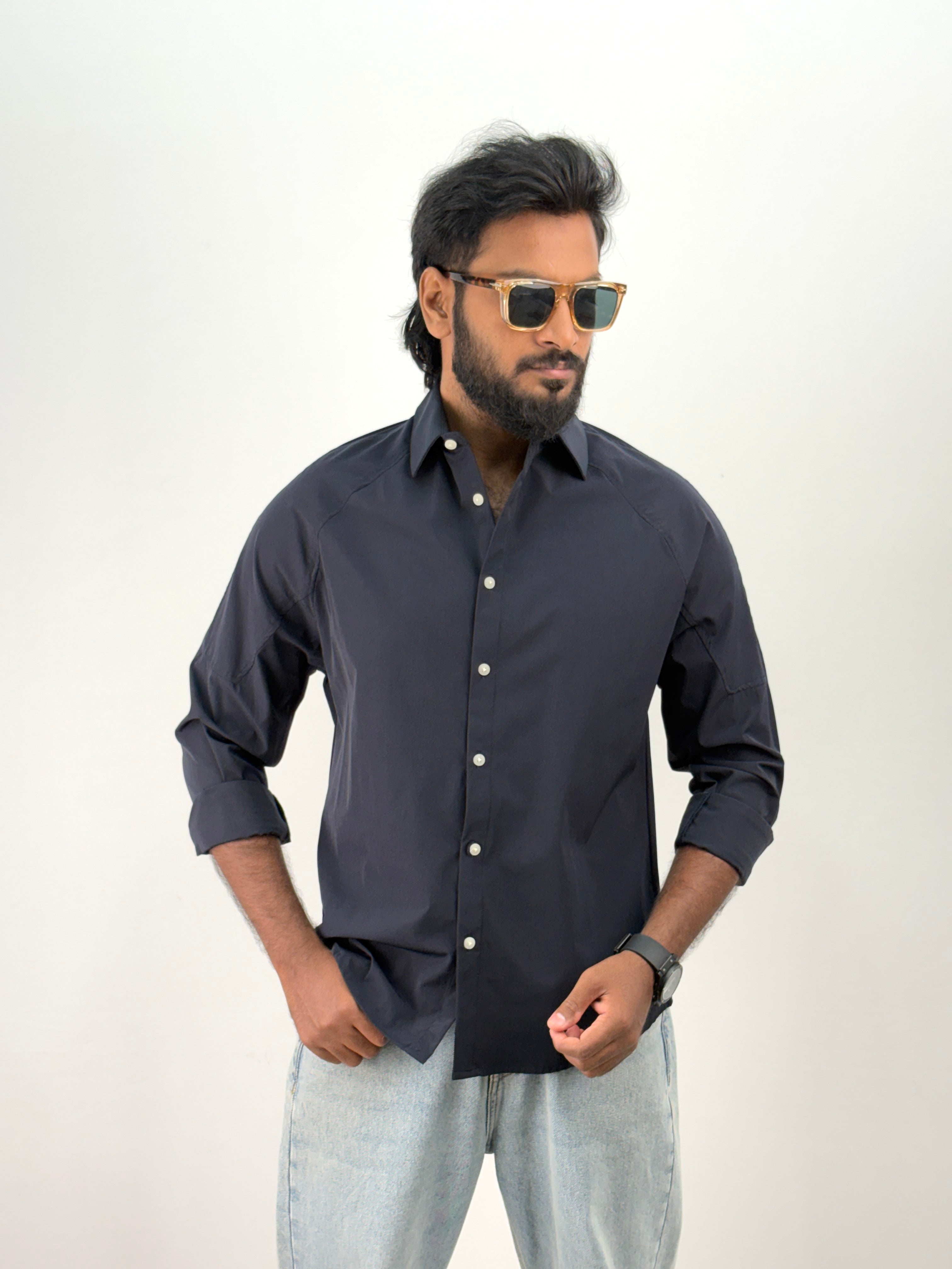 Navy Oversized Shirt