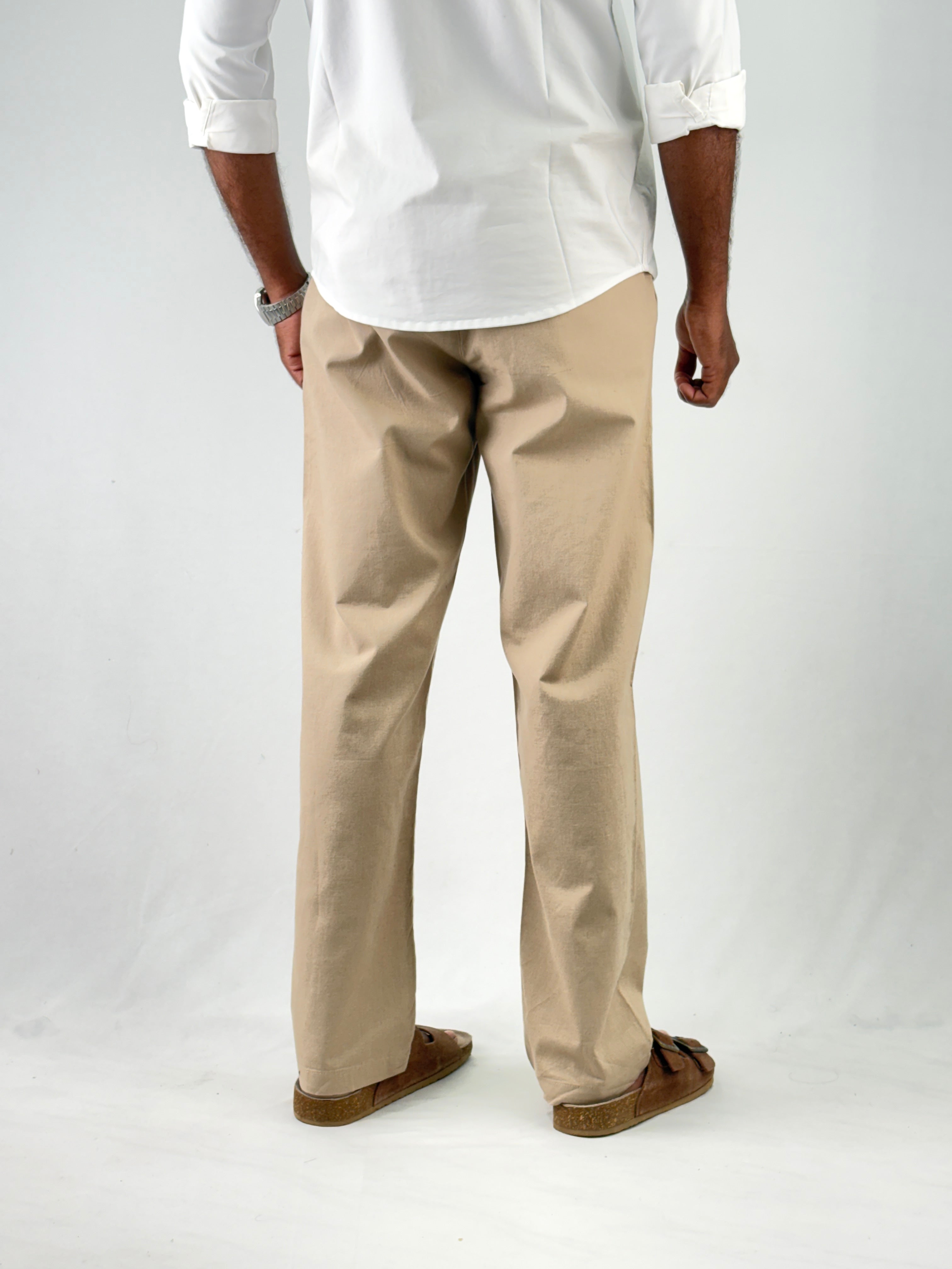 Sandal Relaxed Fit Linen Pant 3