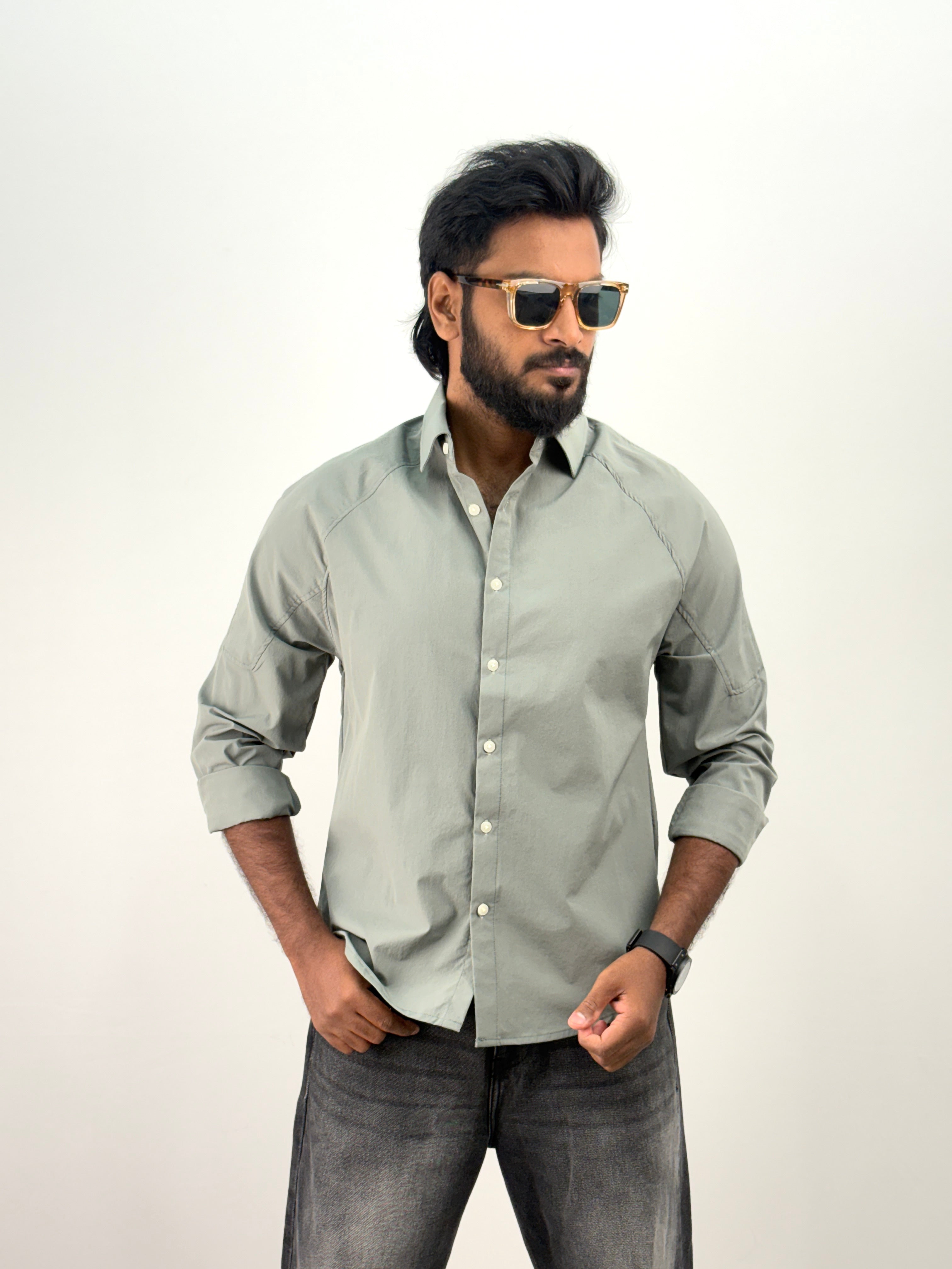 Green Oversized Shirt