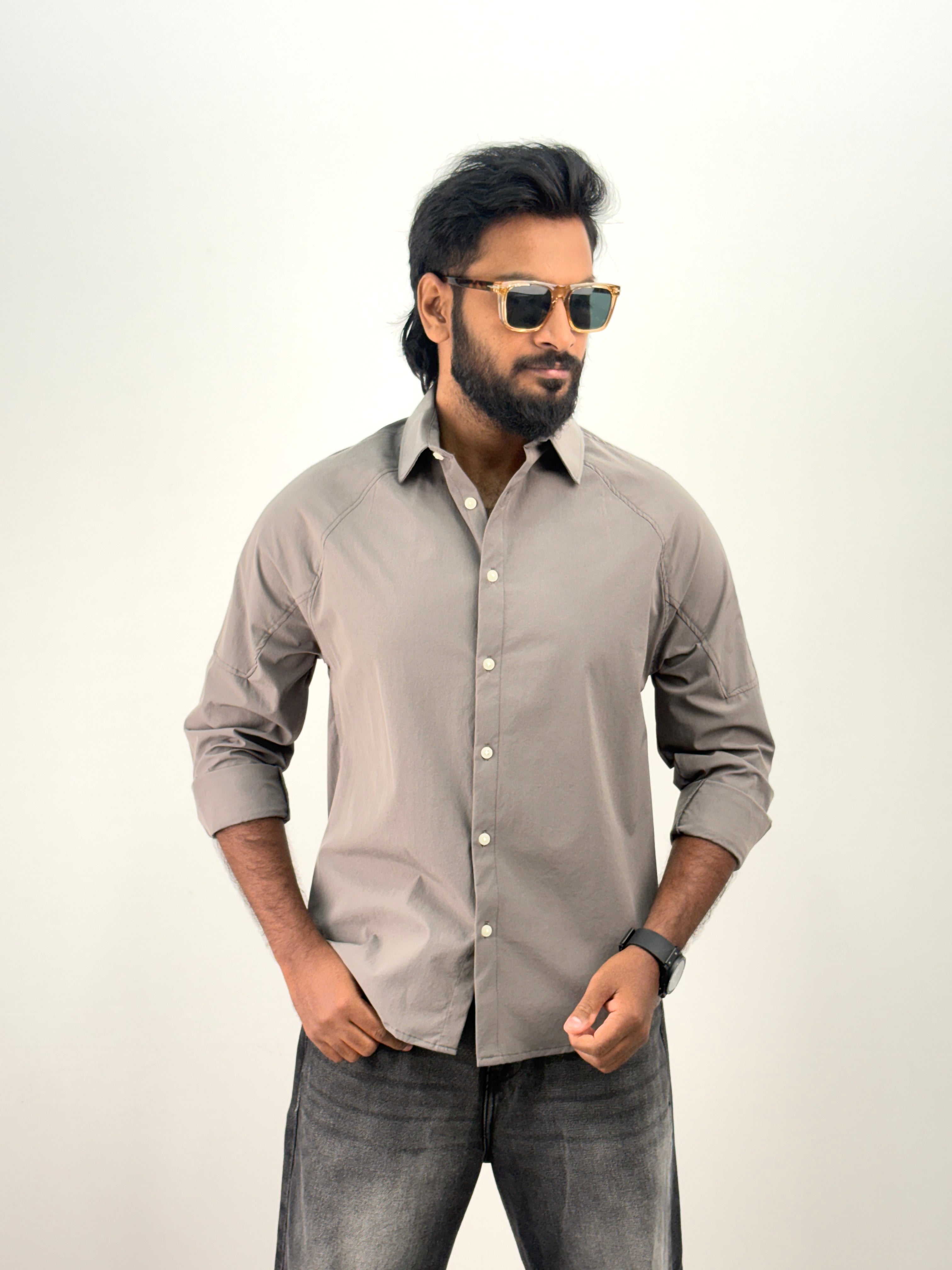 Gery Oversized Shirt