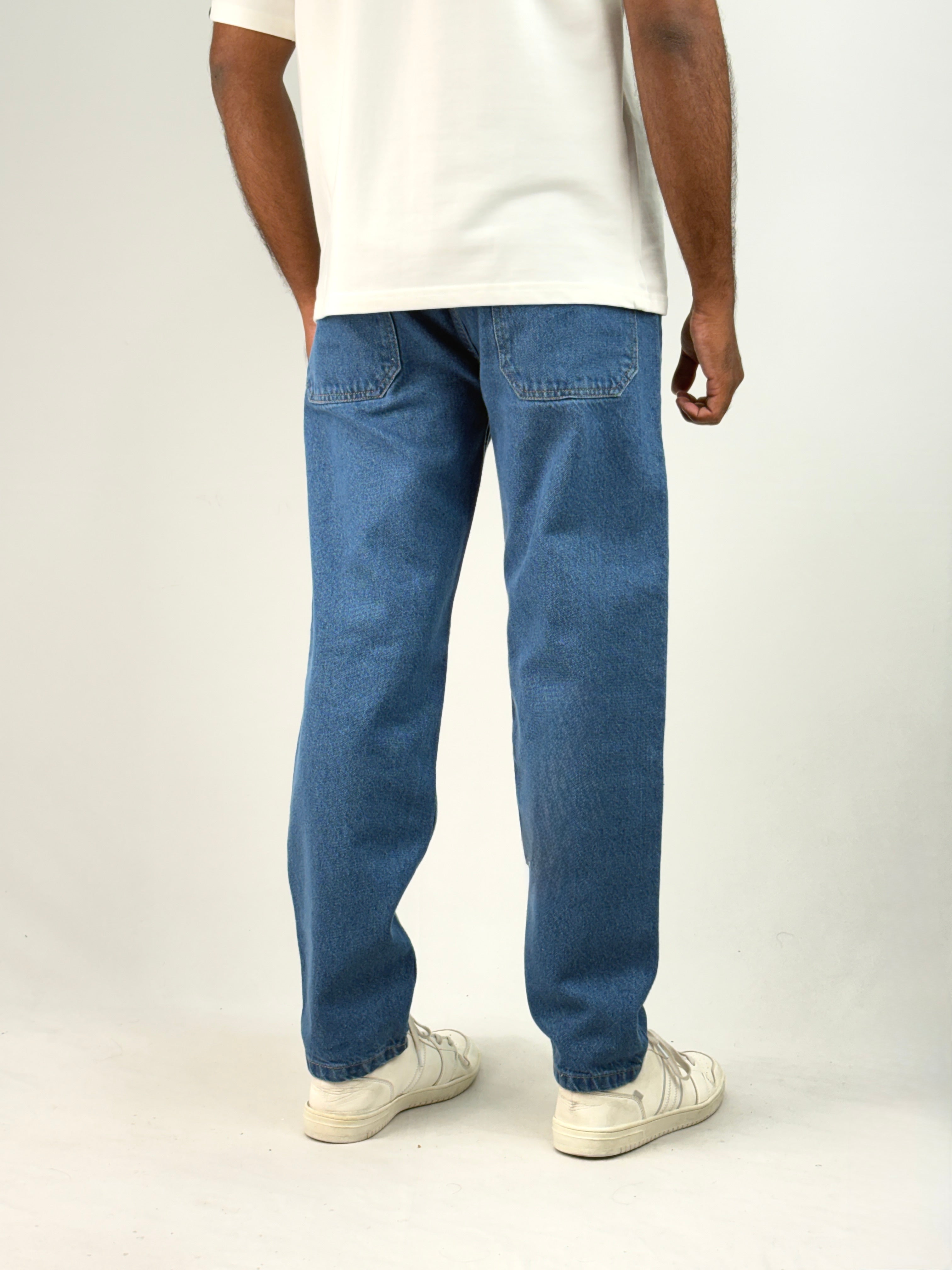 Blue Semi Baggy Jean