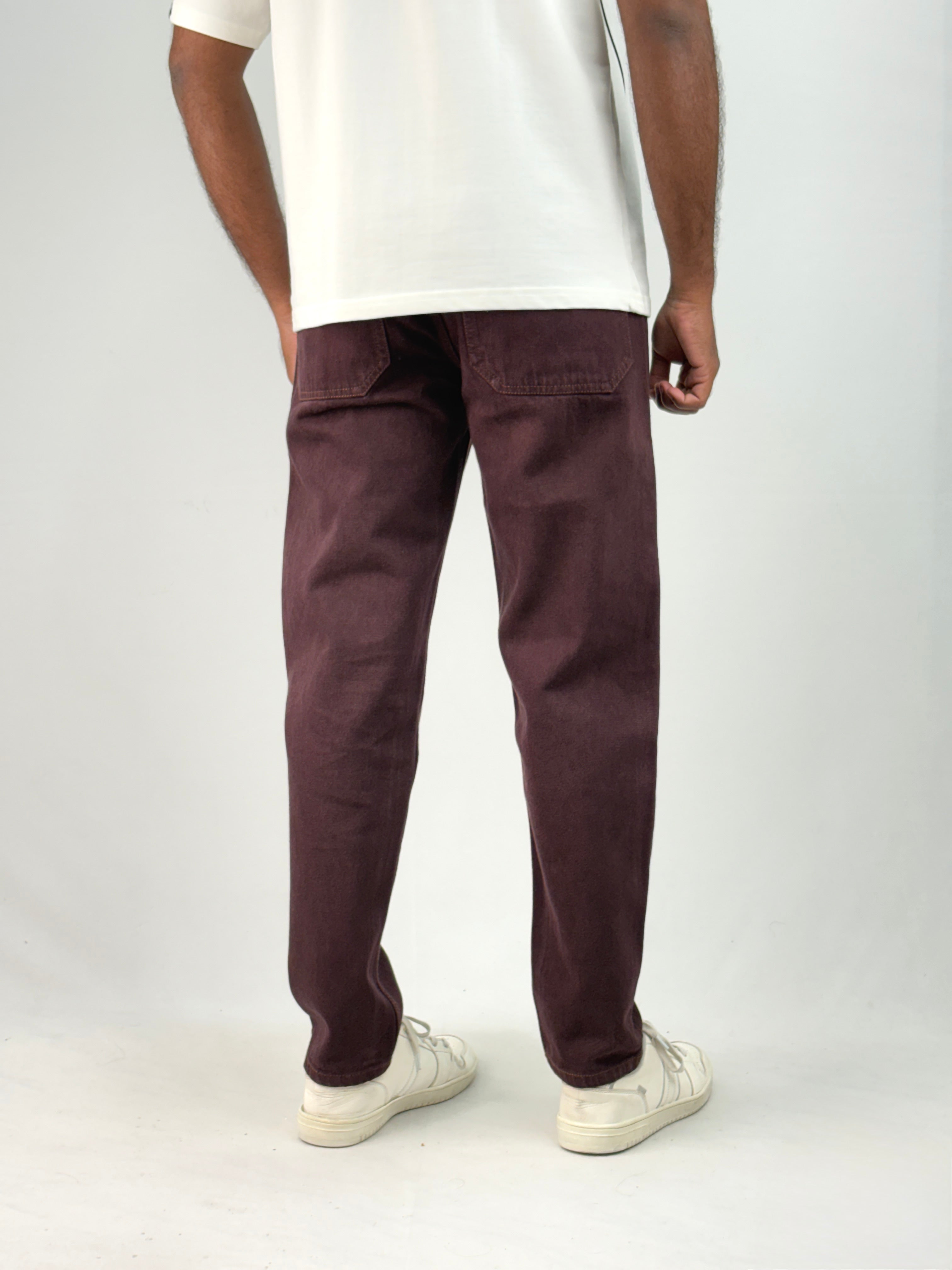 Brown Semi Baggy Jean