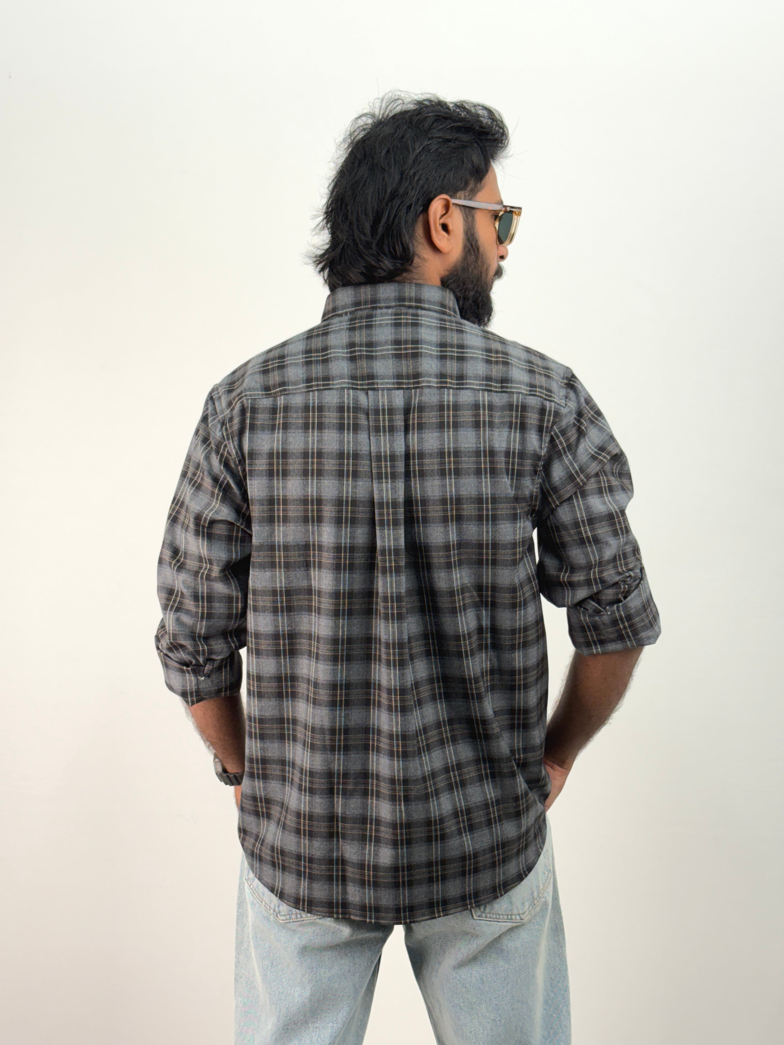 Charcoal Flannel Shirt