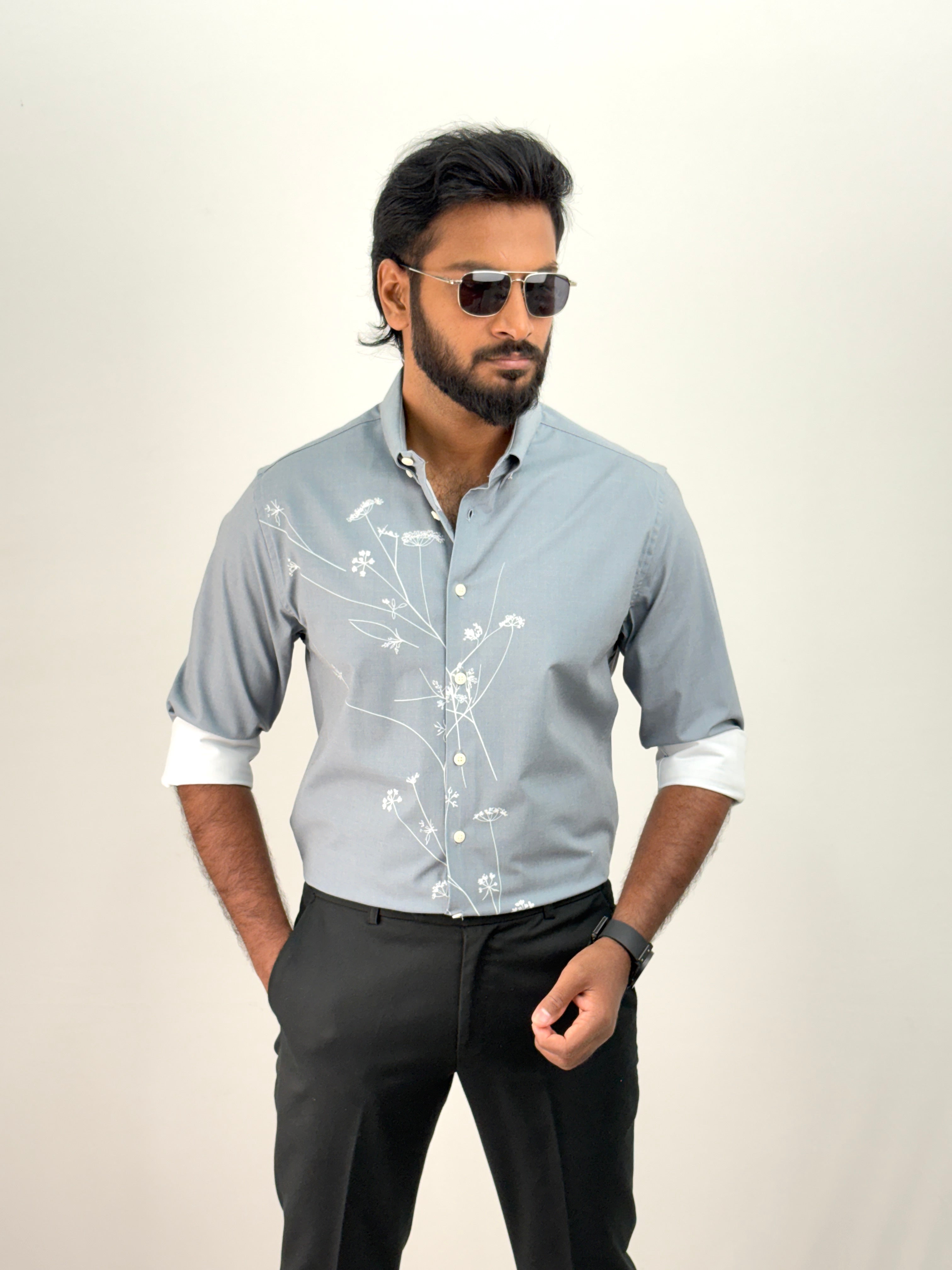 Grey IMP Printed Shirt