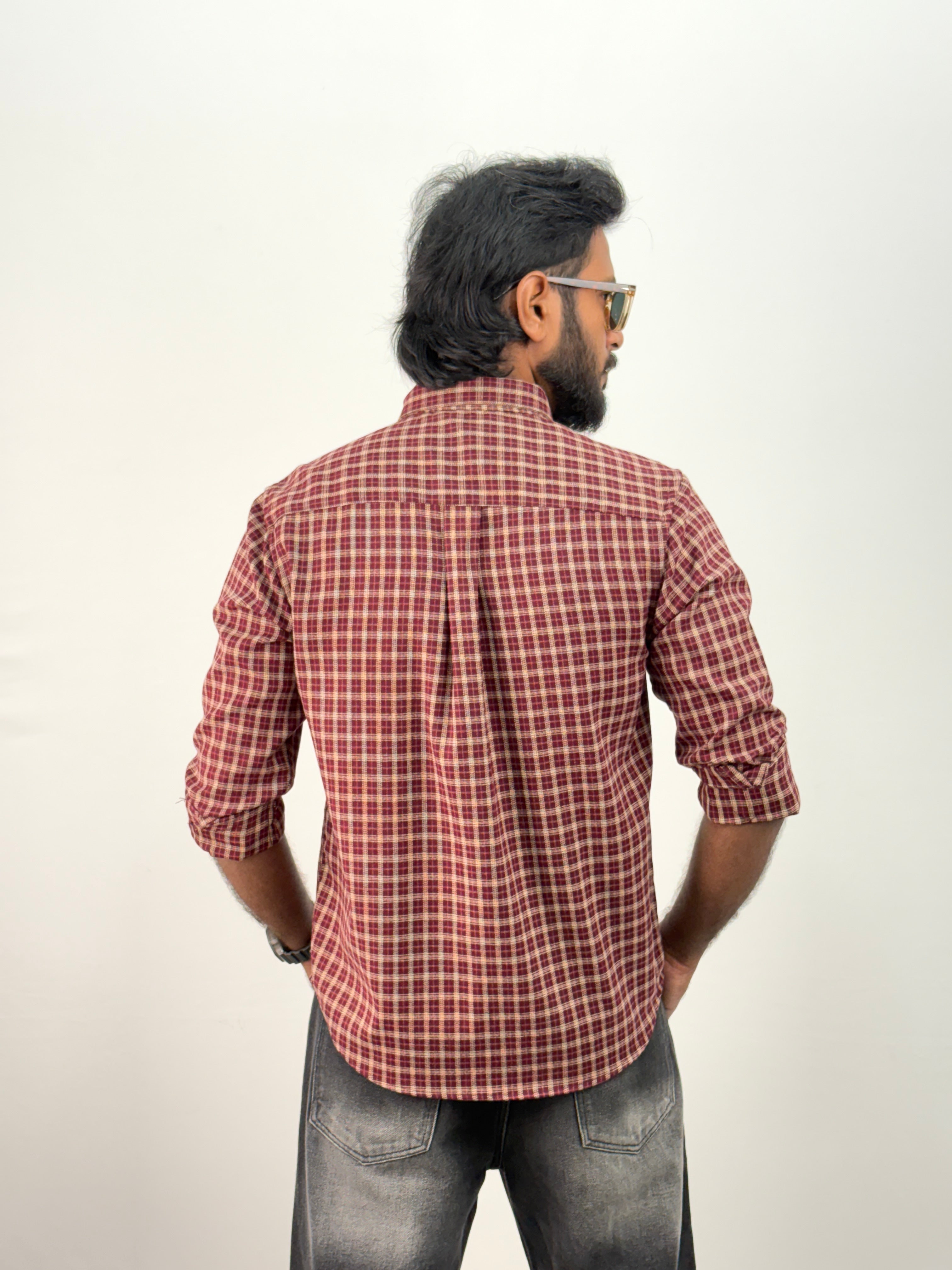 Brick Red Flannel Shirt