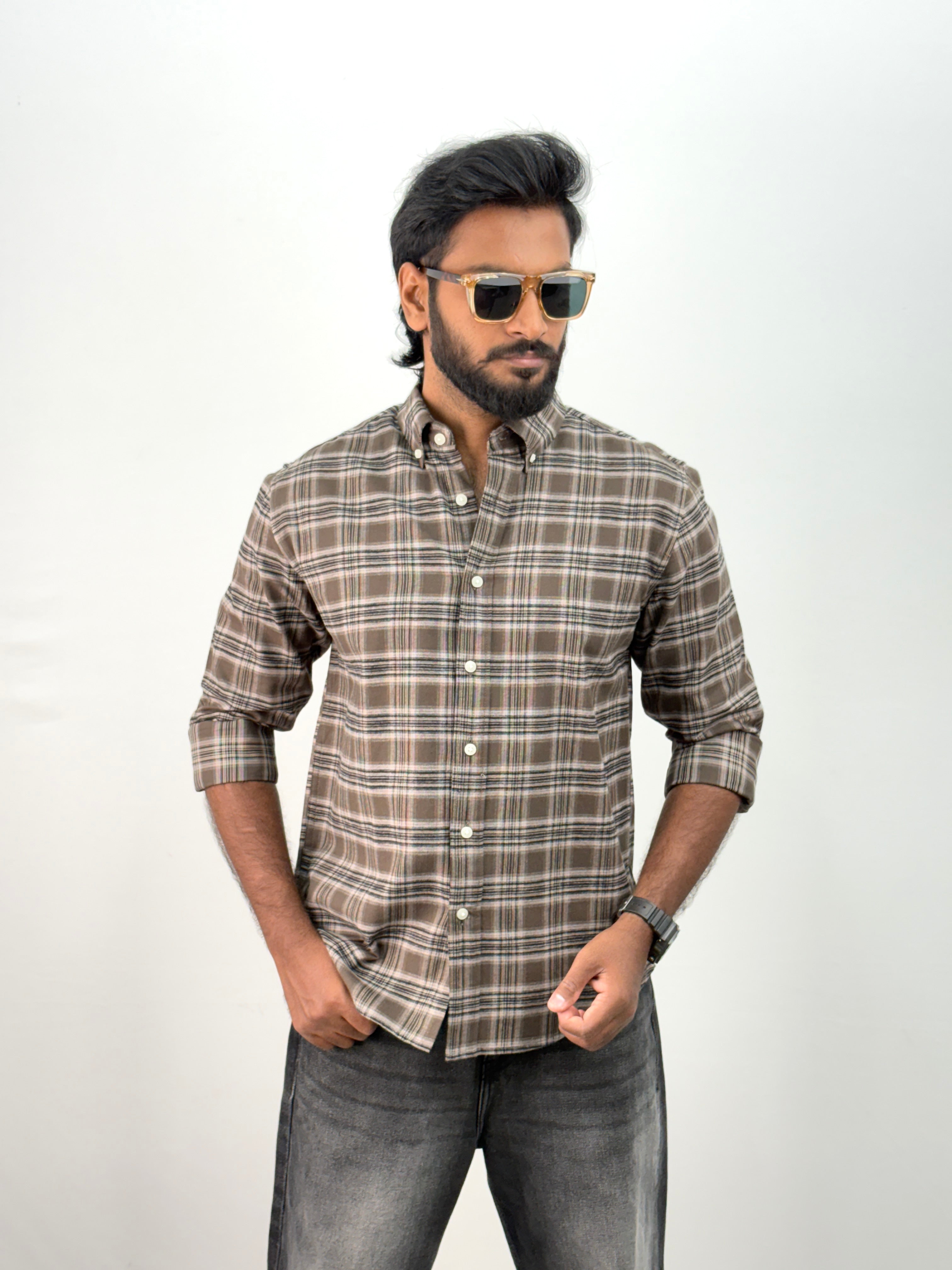 Khaki Flannel Shirt
