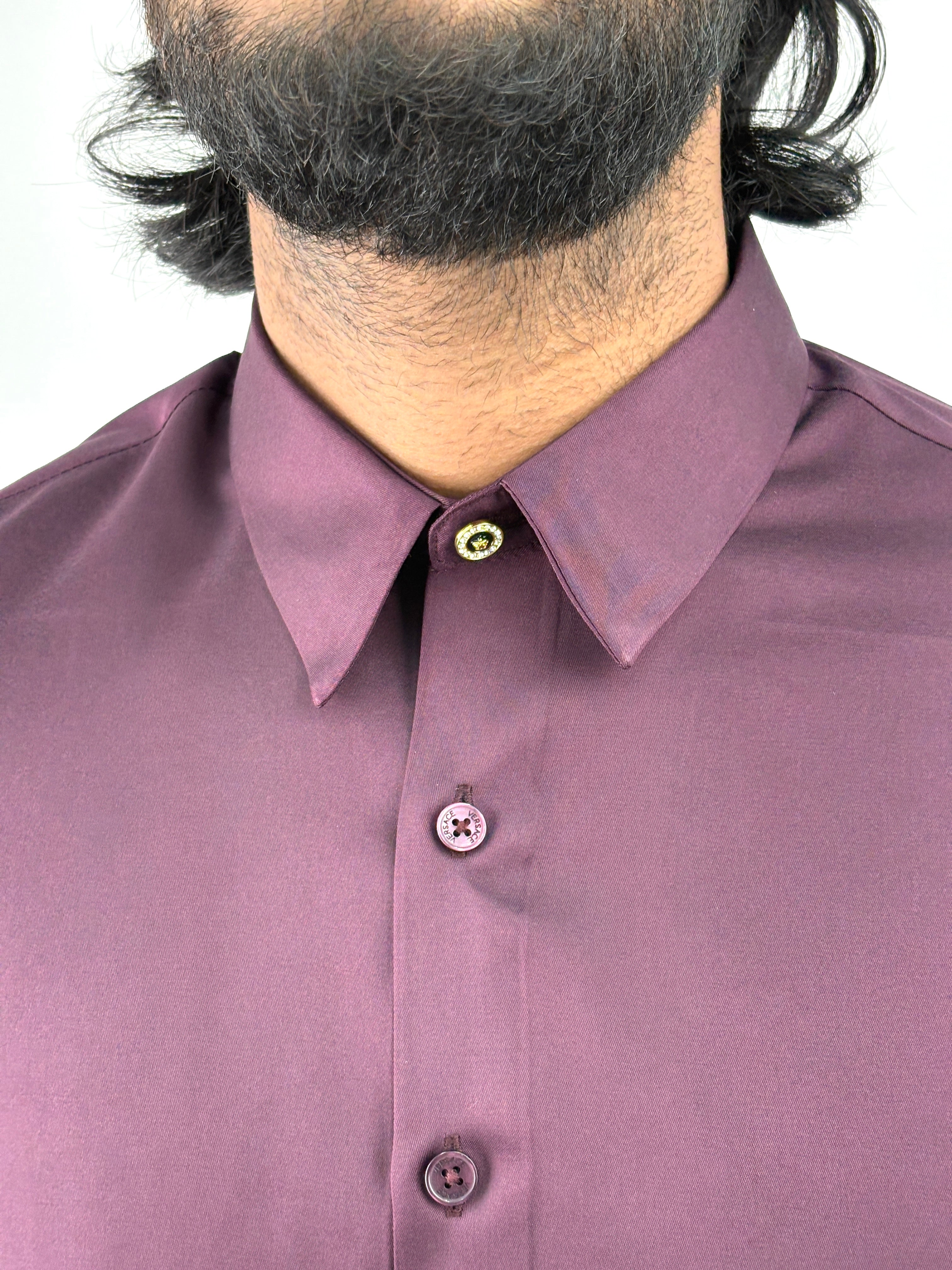 Wine Sateen Shirt