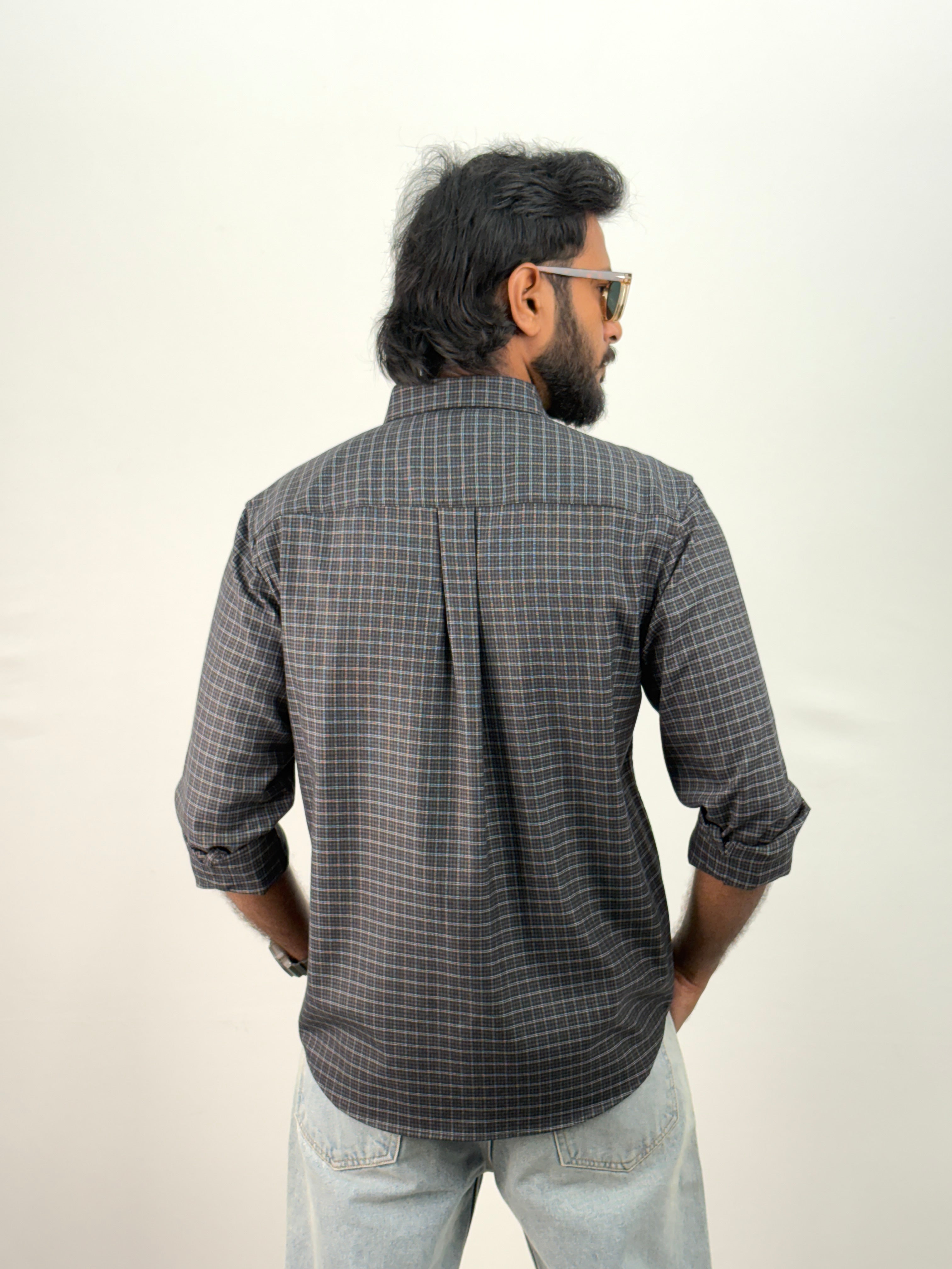 Dark Grey Flannel Shirt