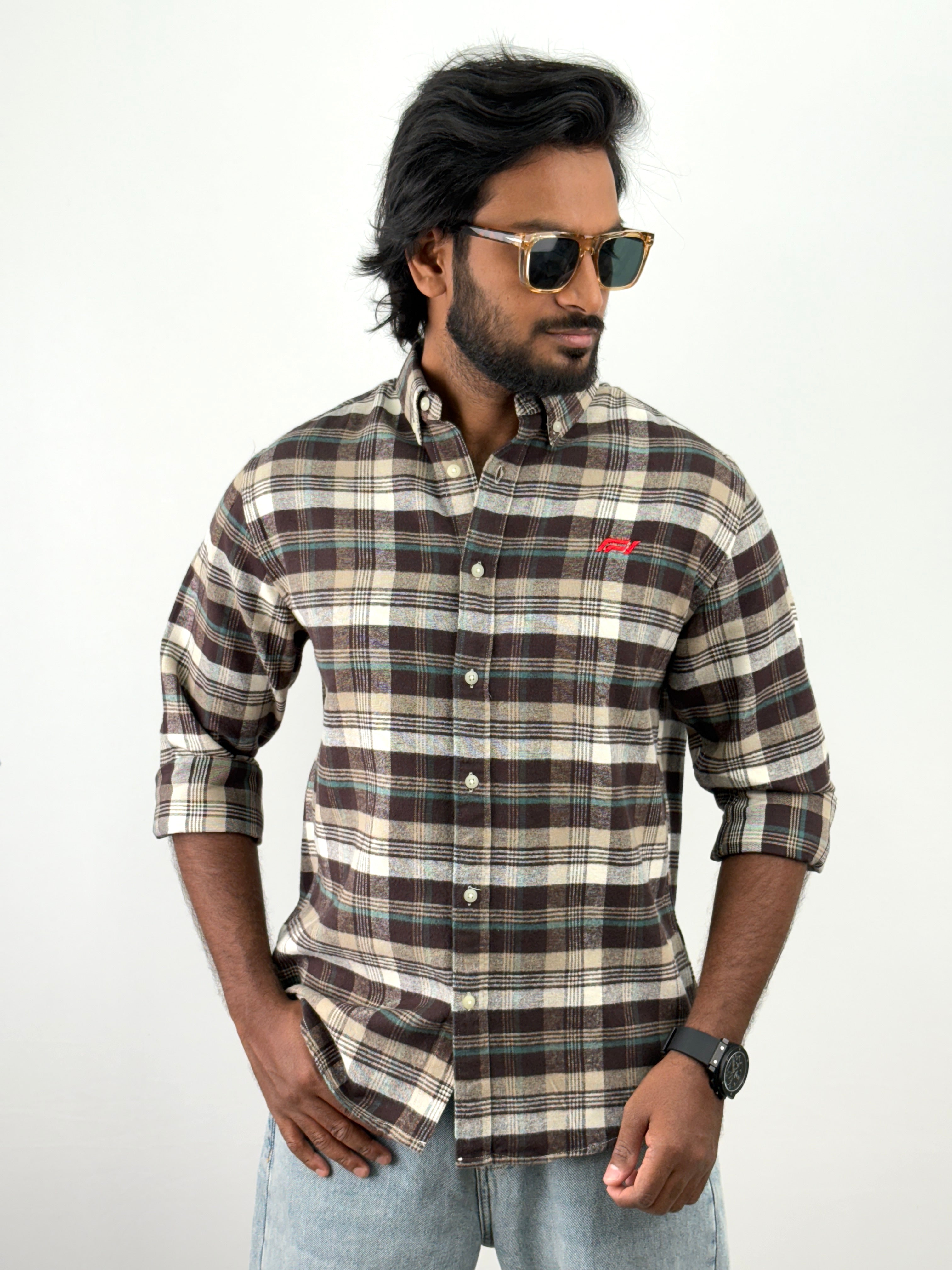 Coffee Brown Flannel Shirts