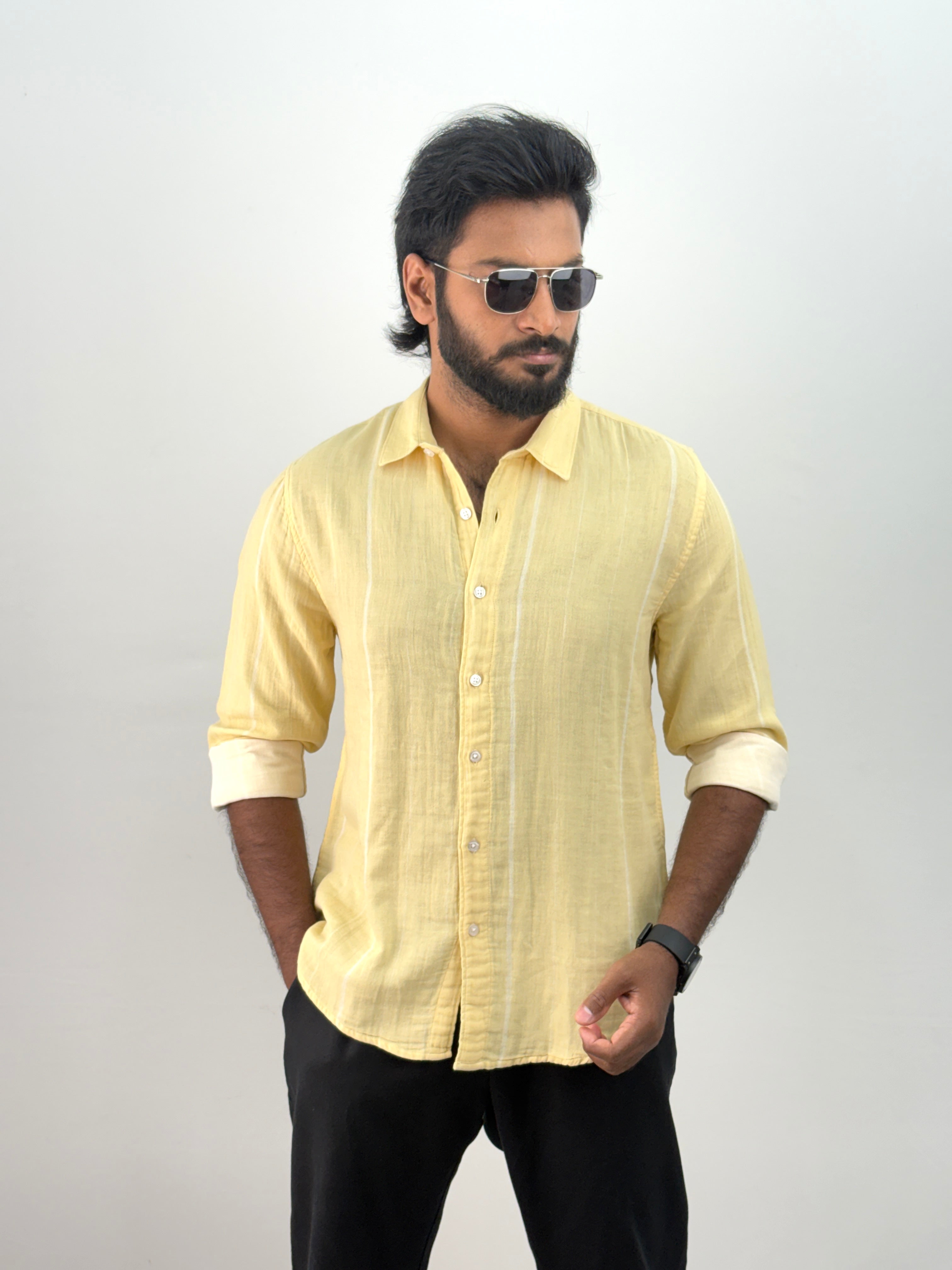 Yellow Stripe Shirt