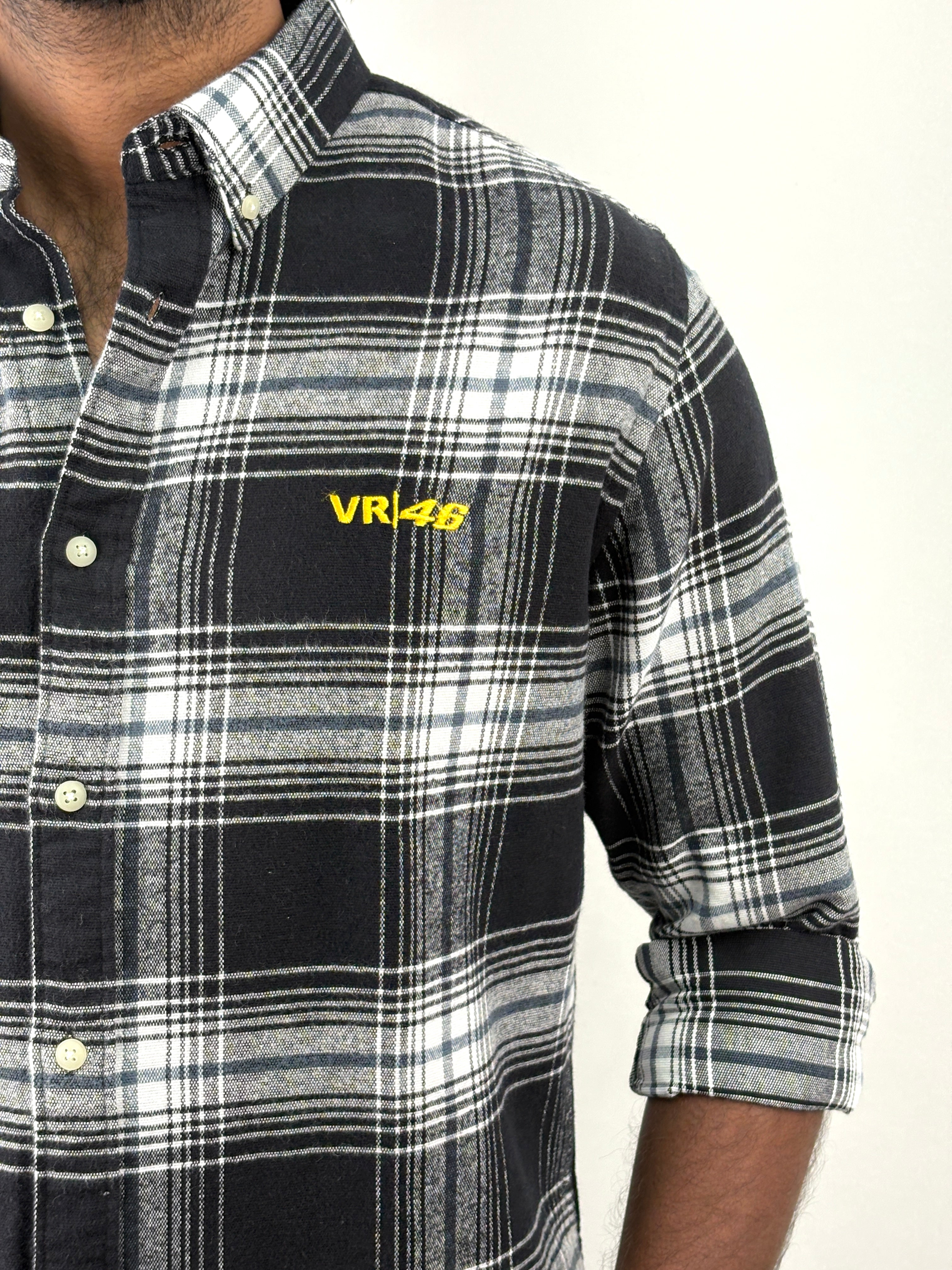 Black White Flannel Shirts