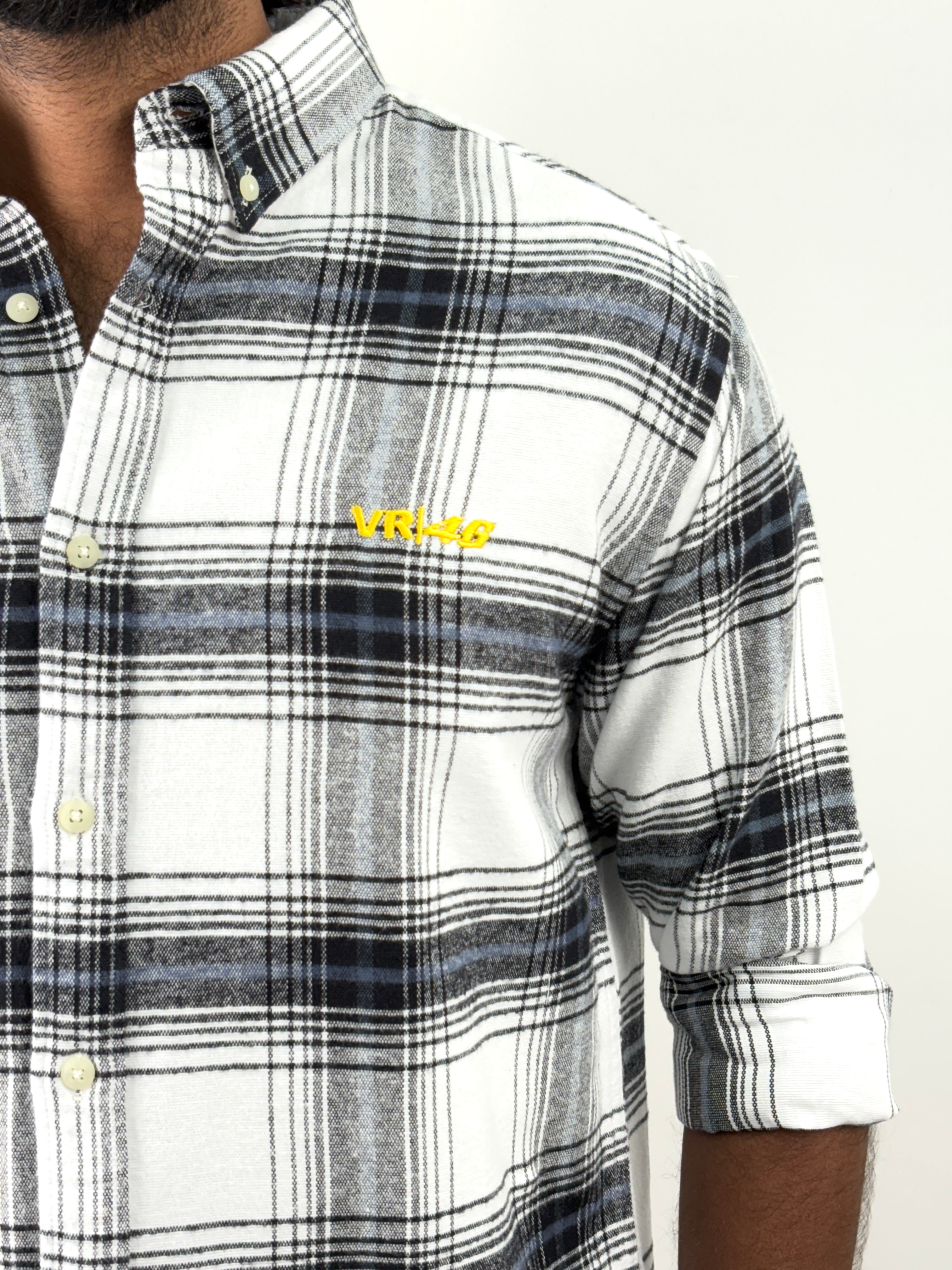 White Black Flannel Shirts