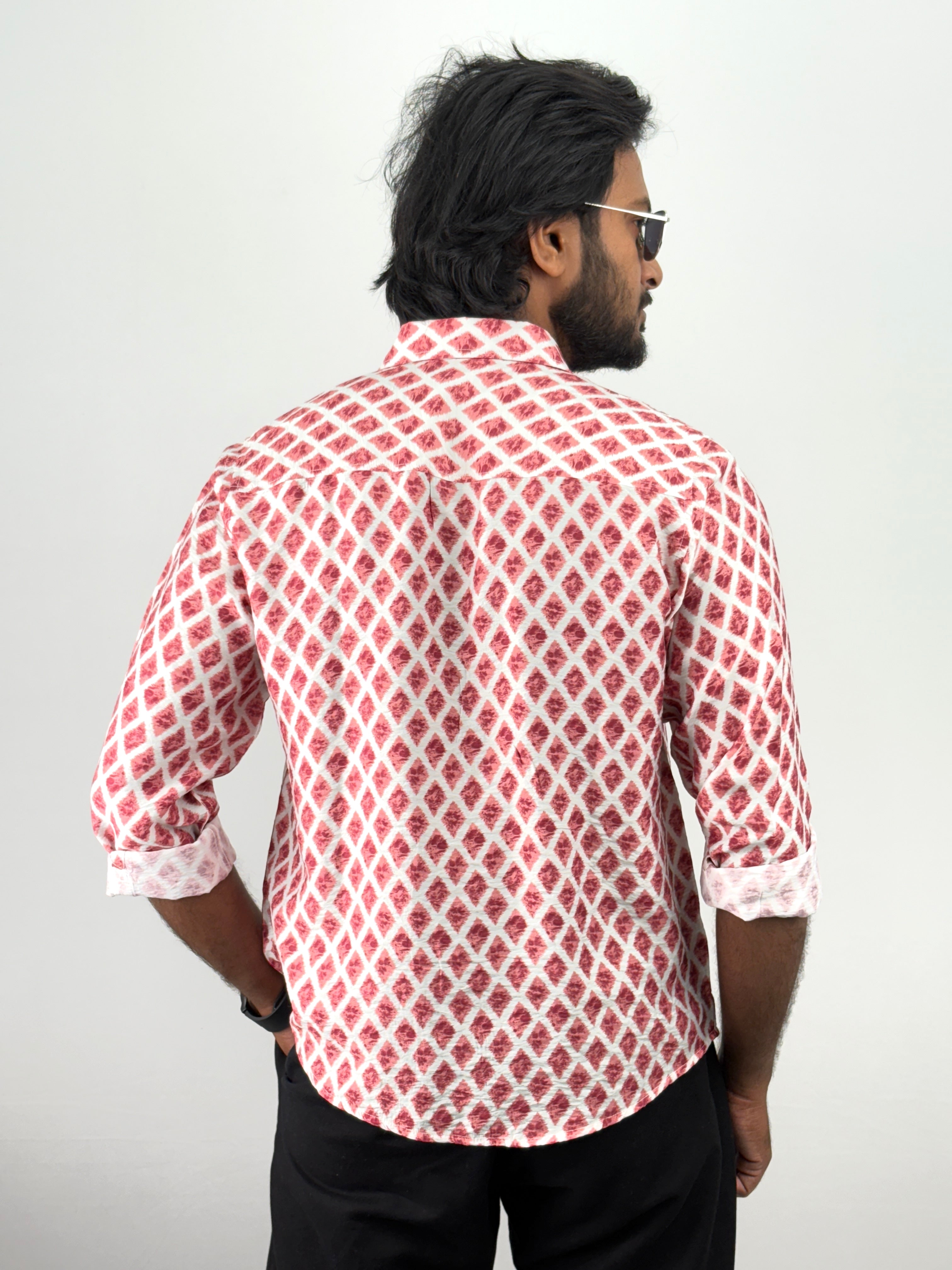 Red Printed Shirts
