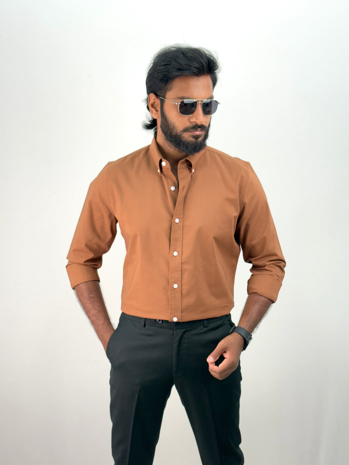 Wood Plain Oxford Shirt