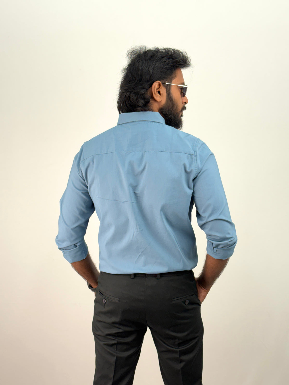 Blue Plain Oxford Shirt