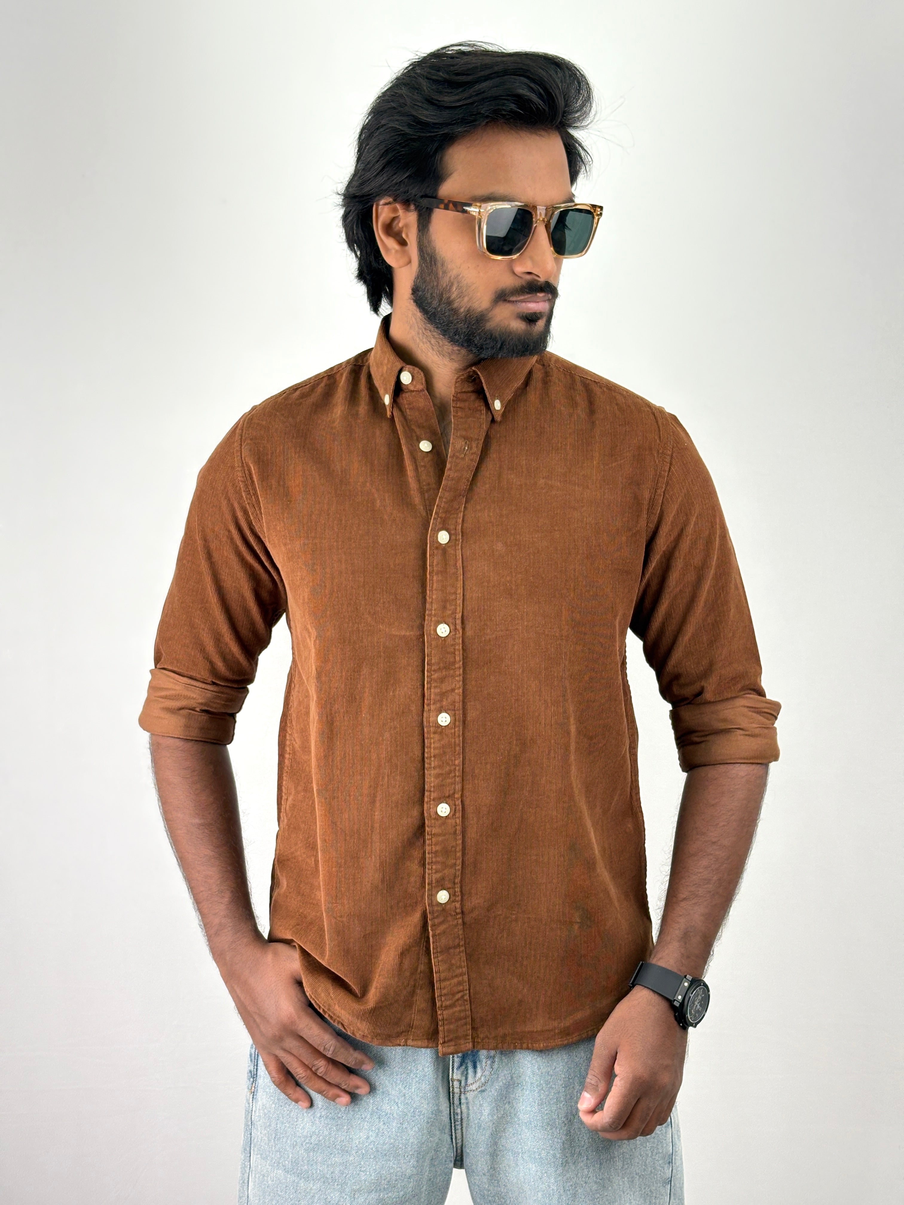 Brown Corduroy Shirt