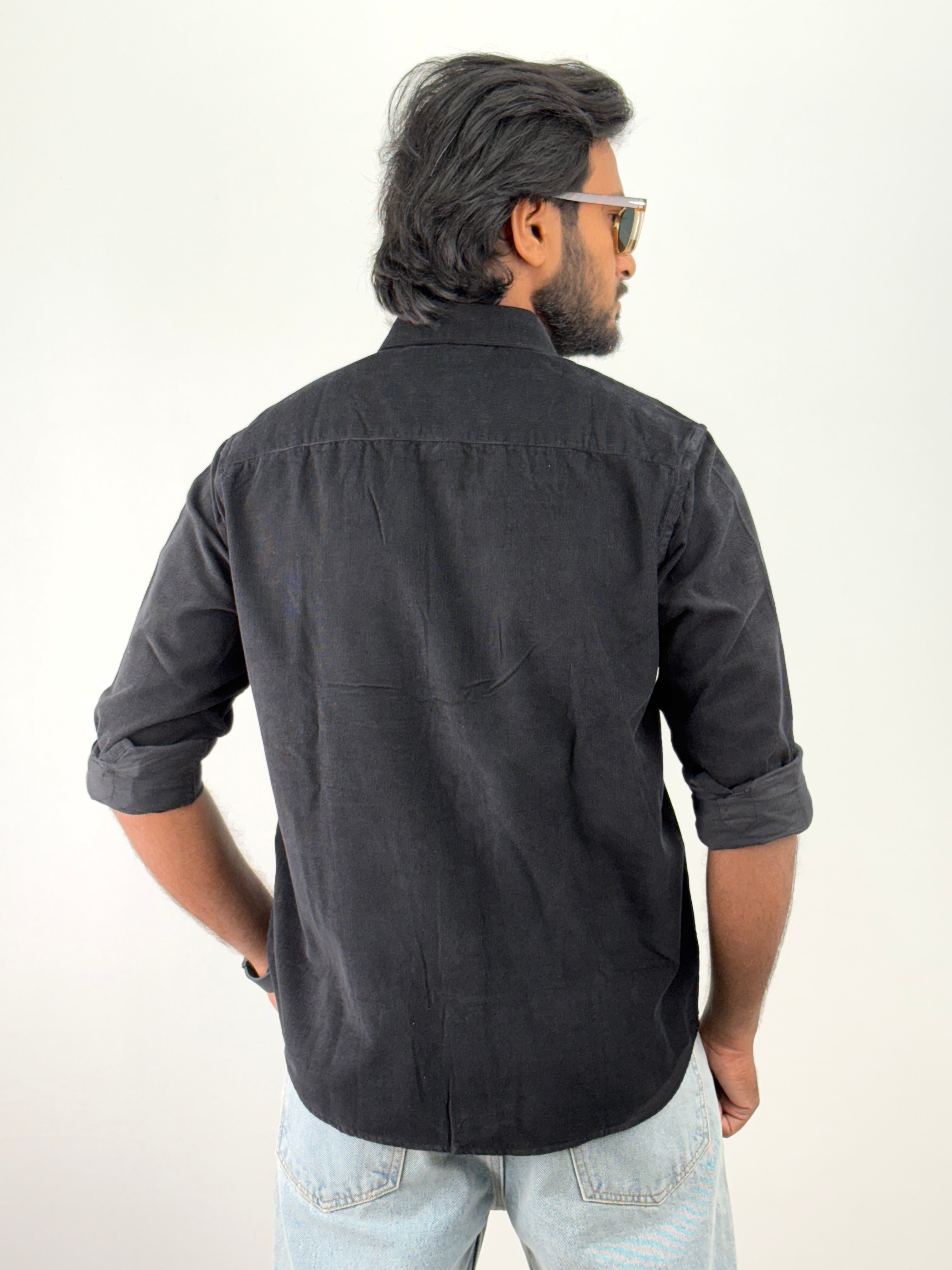 Black Corduroy Shirt