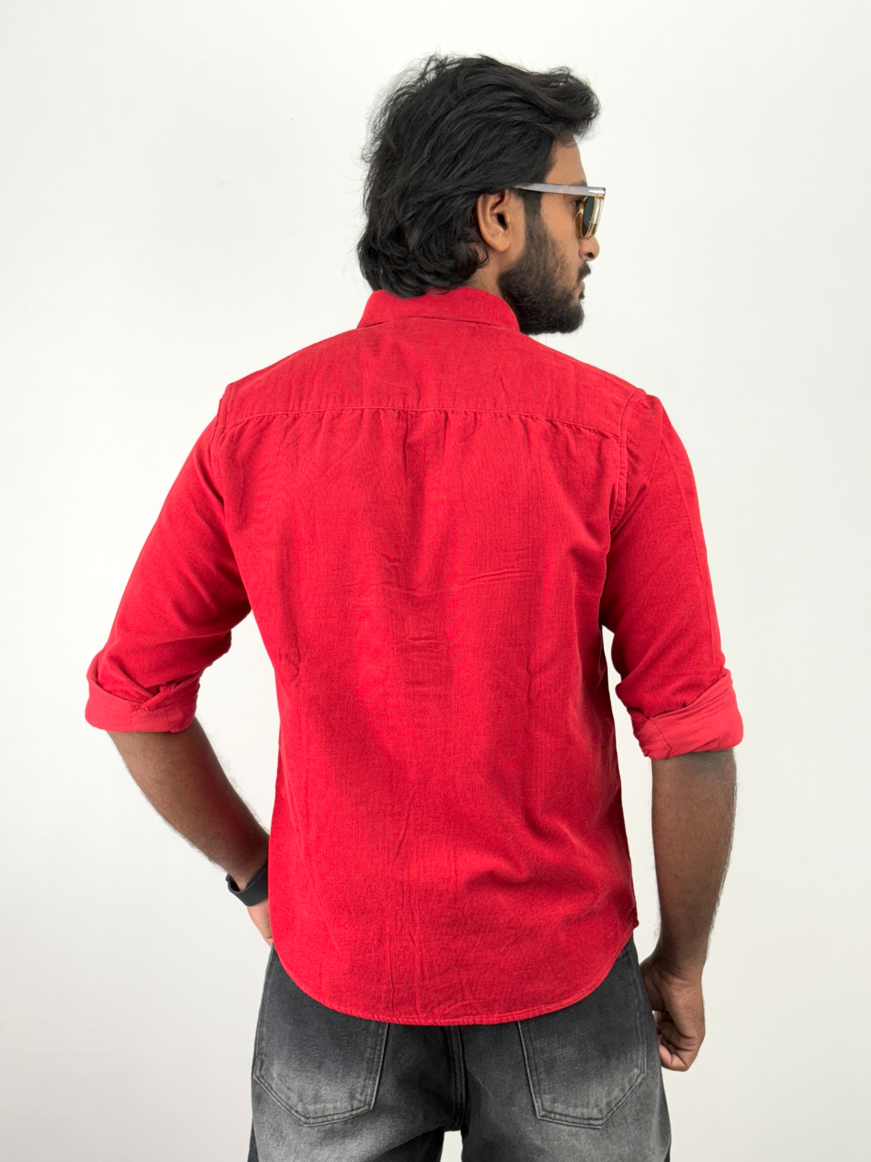 Red Corduroy Shirt