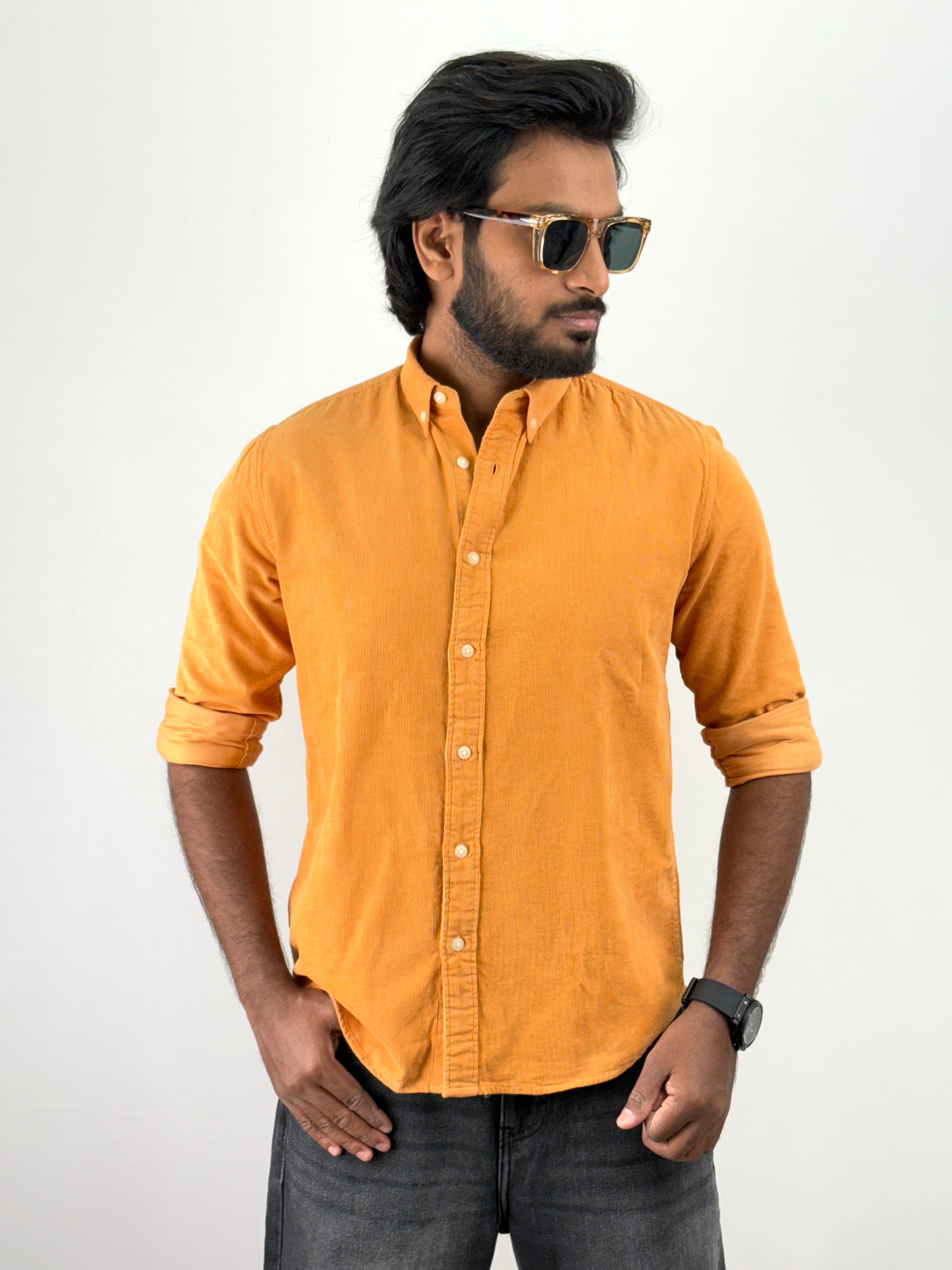 Yellow Corduroy Shirt
