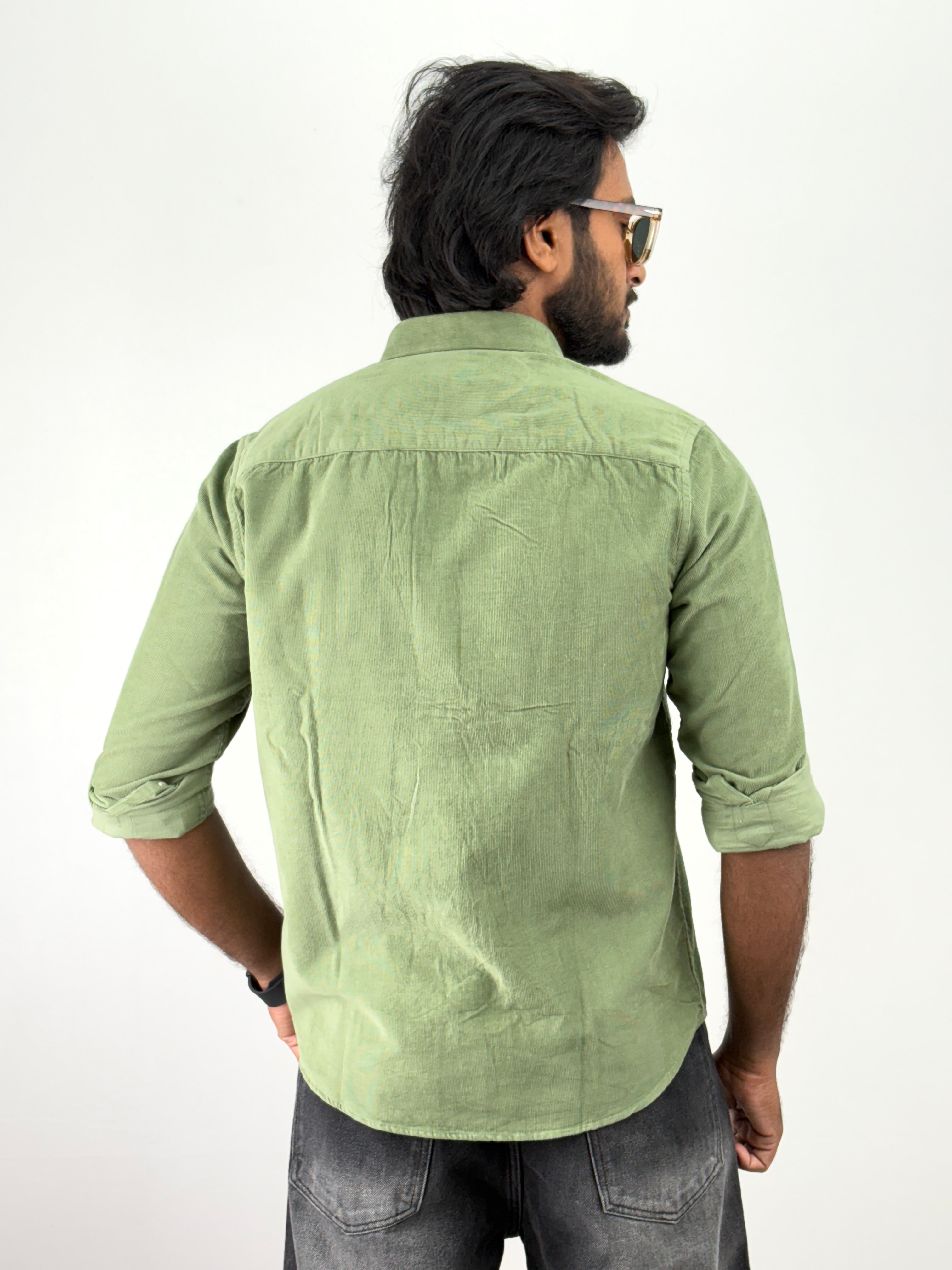 Slate Green Corduroy Shirt