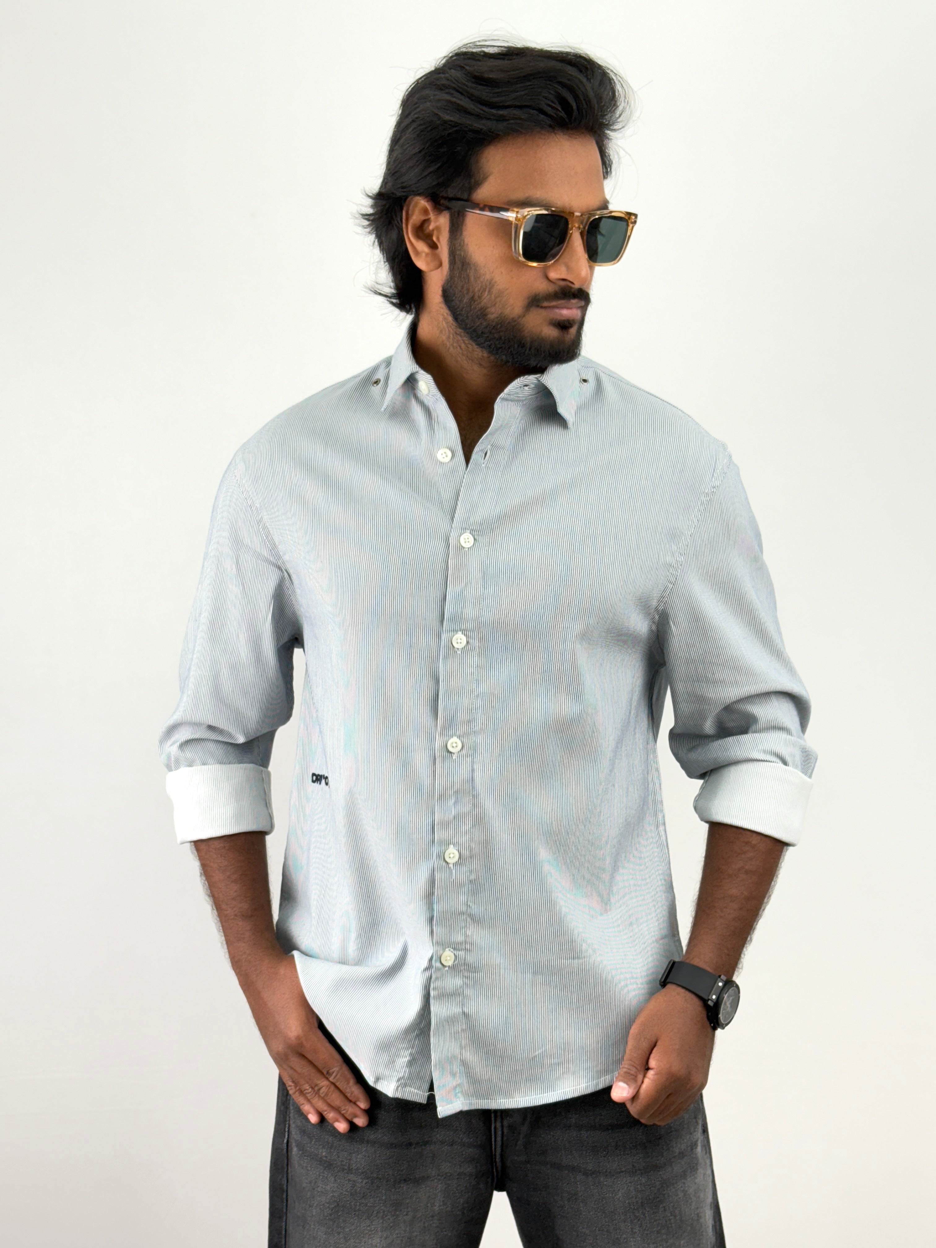 Blue Oversized Shirt