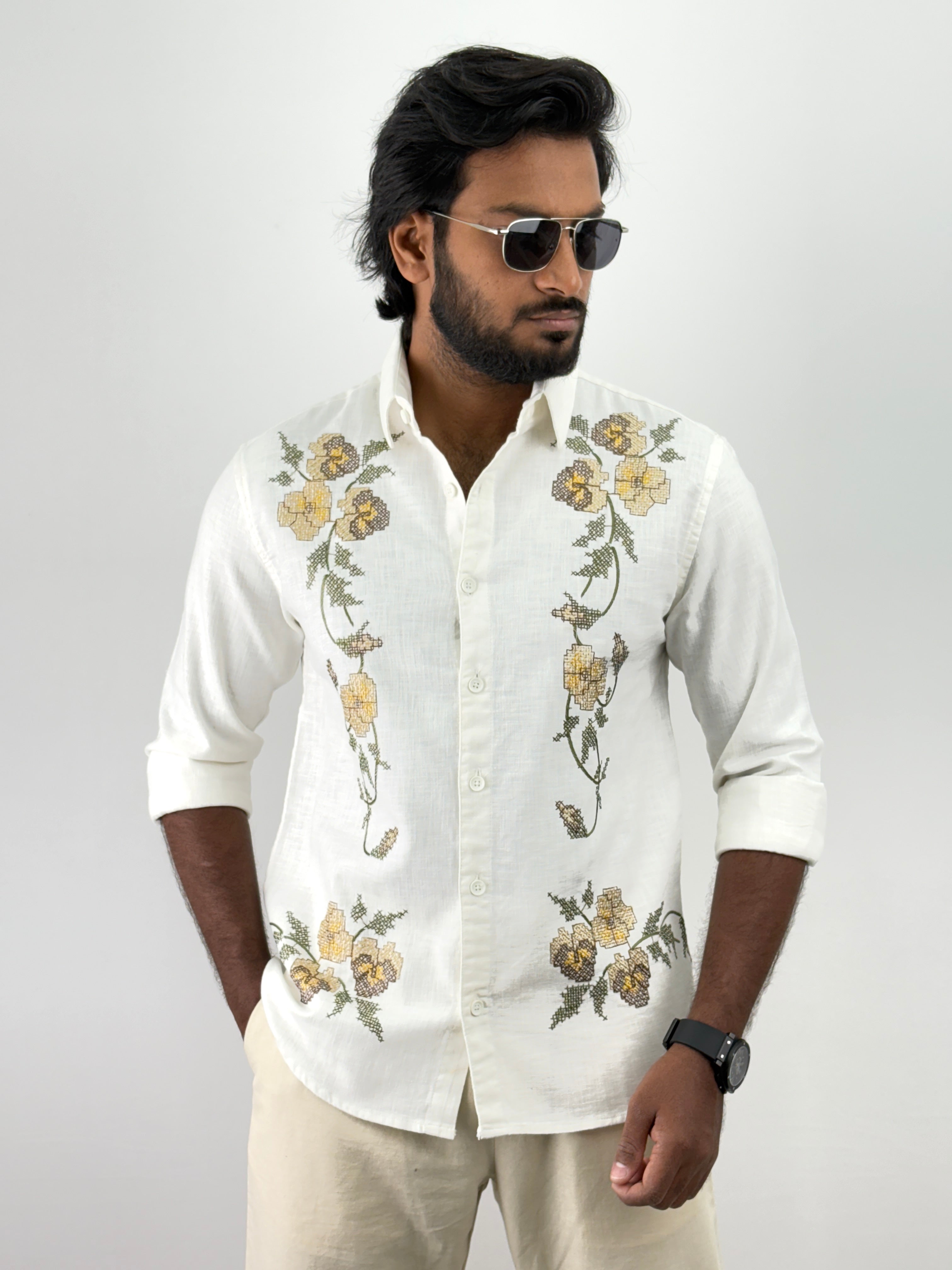 White Embroidery Shirt