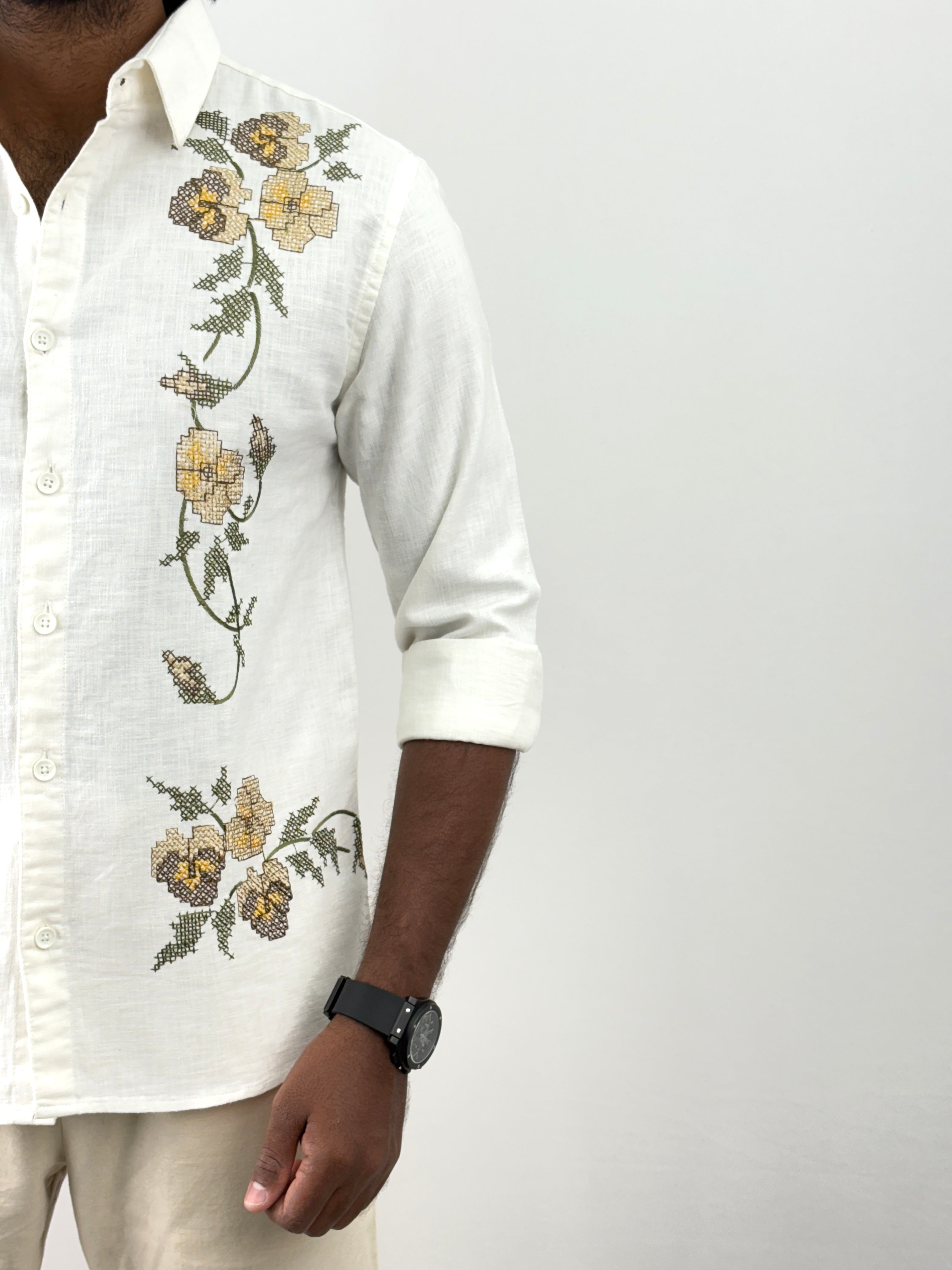 White Embroidery Shirt