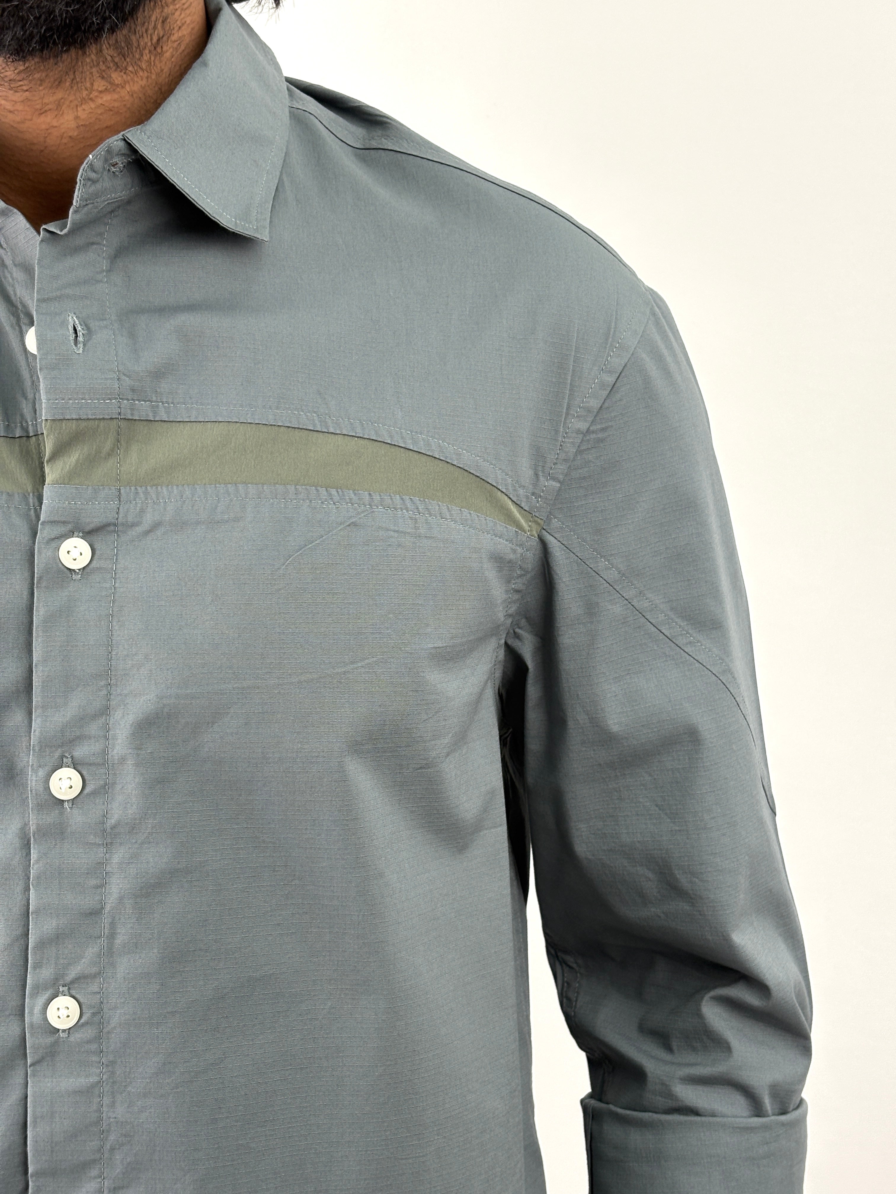 Teal Blue Oversized Shirt