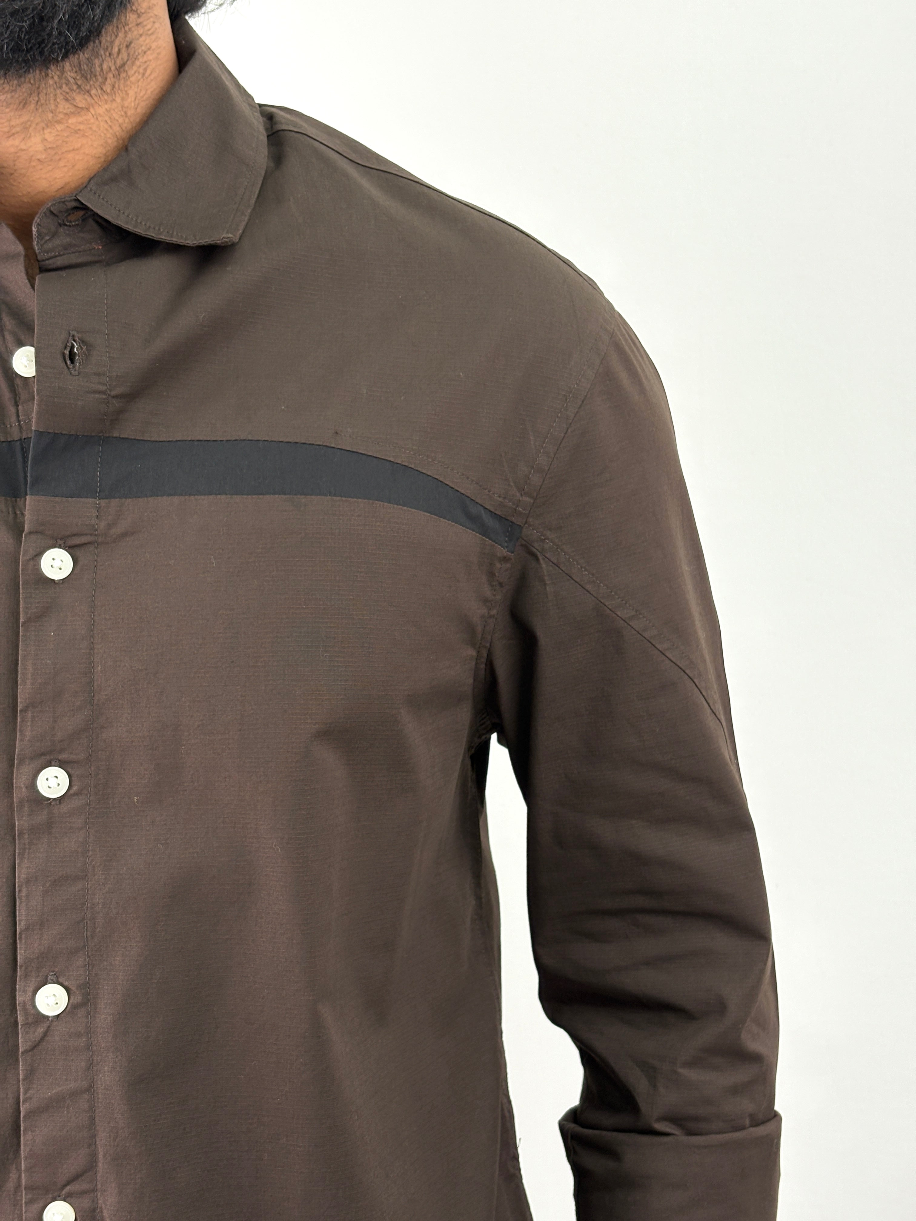 Dark Brown Oversized Shirt