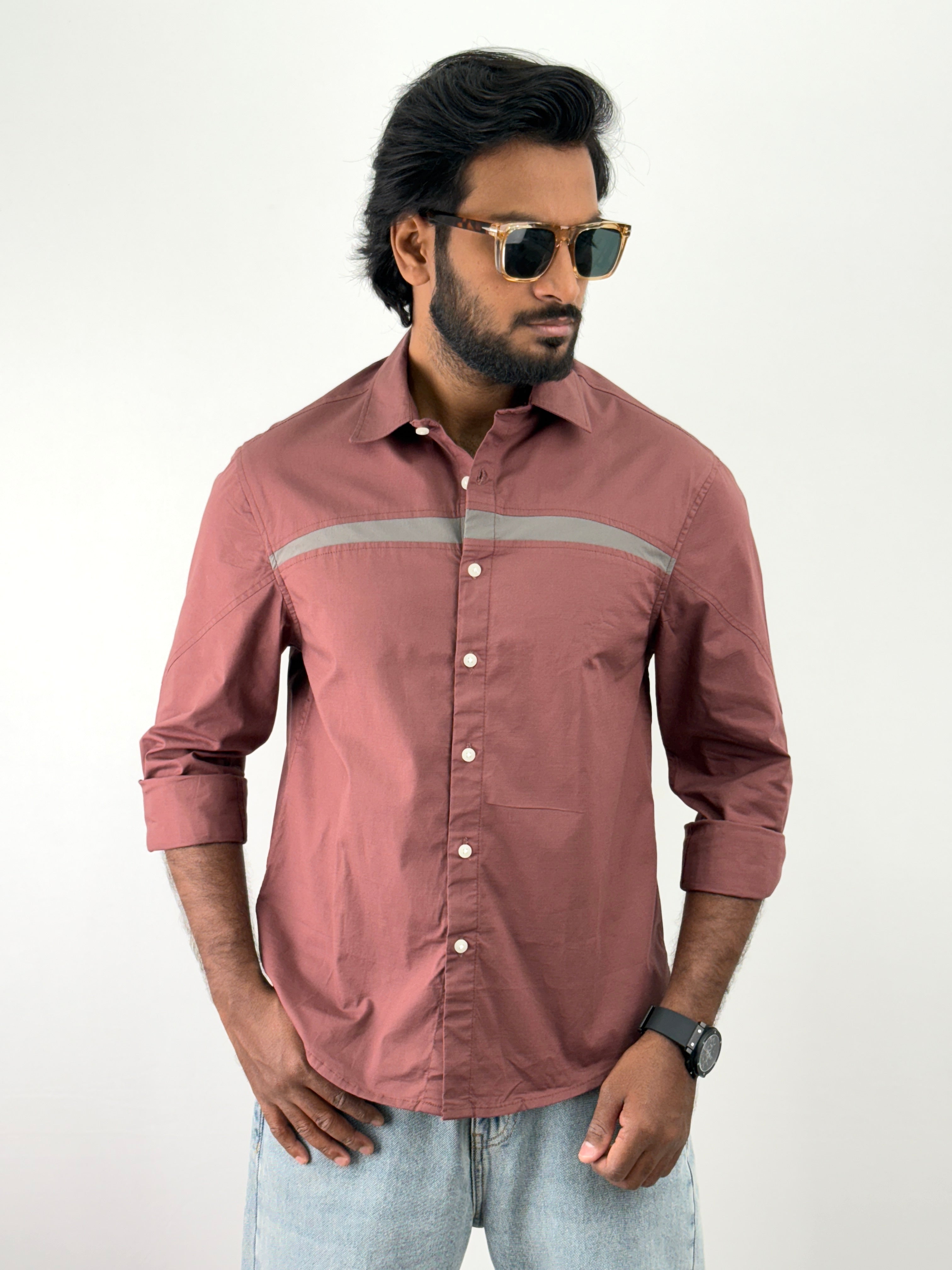 Burgundy Oversized Shirt