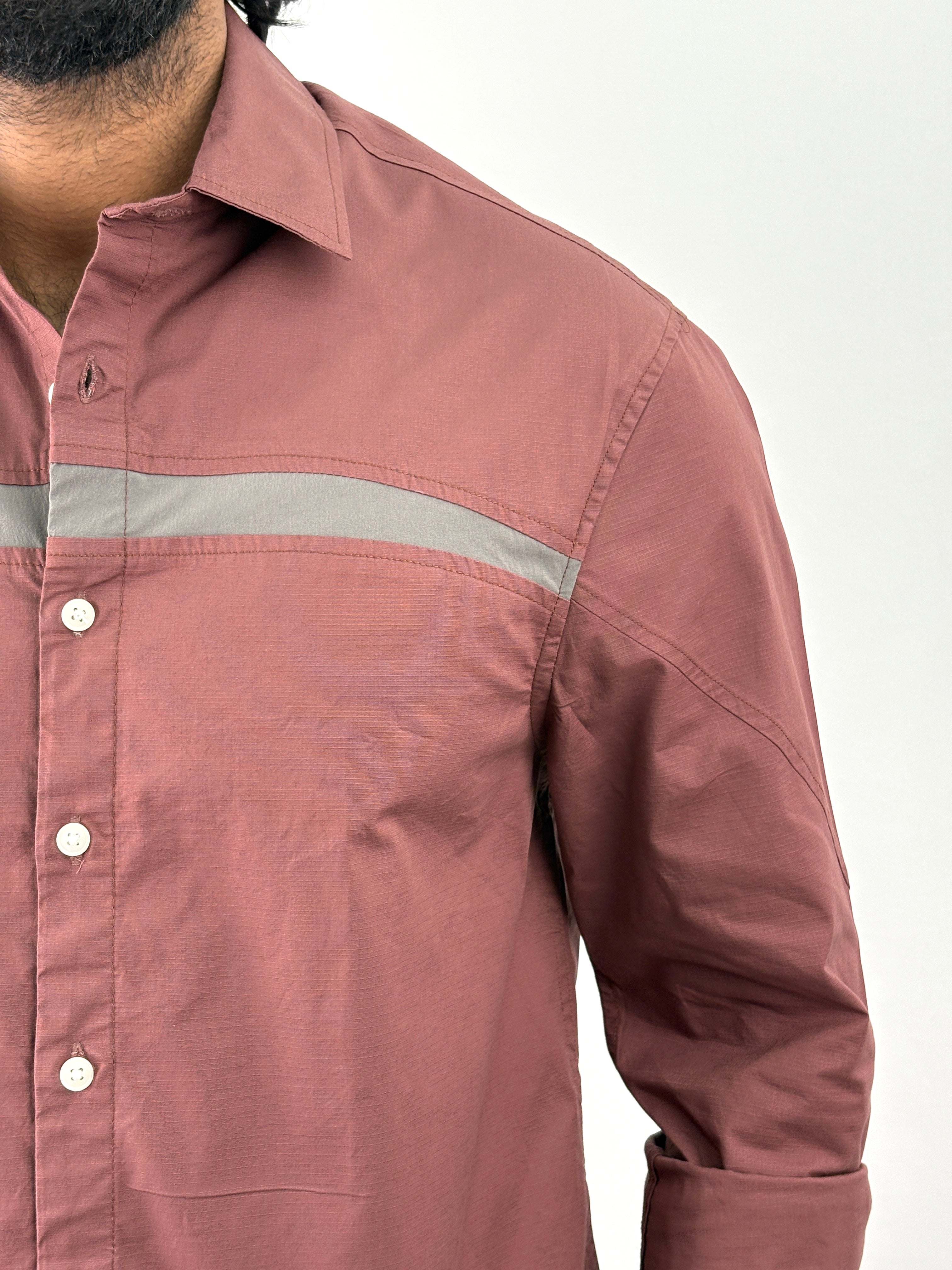 Burgundy Oversized Shirt