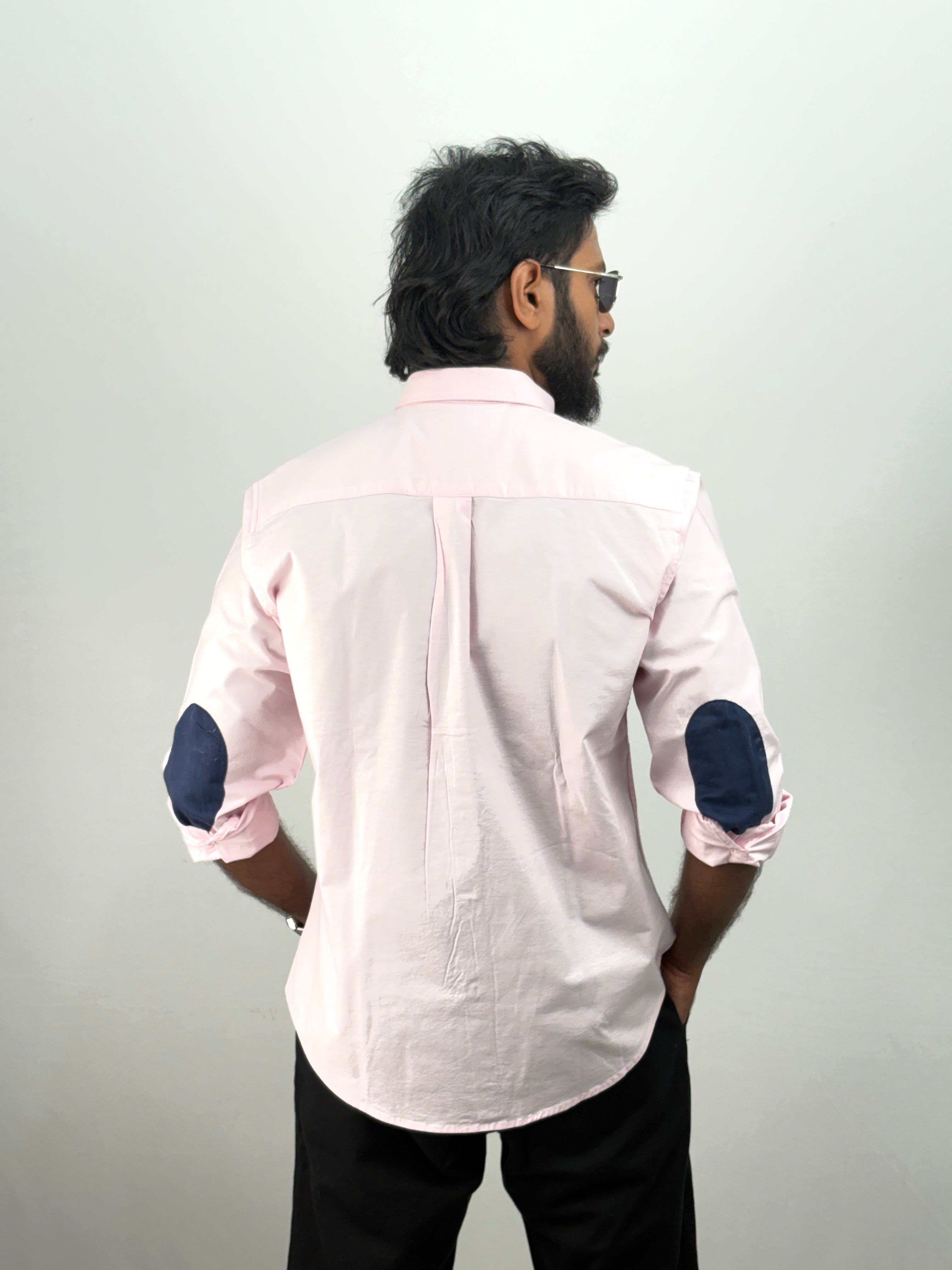 Pink Elbow Patch Shirt 1