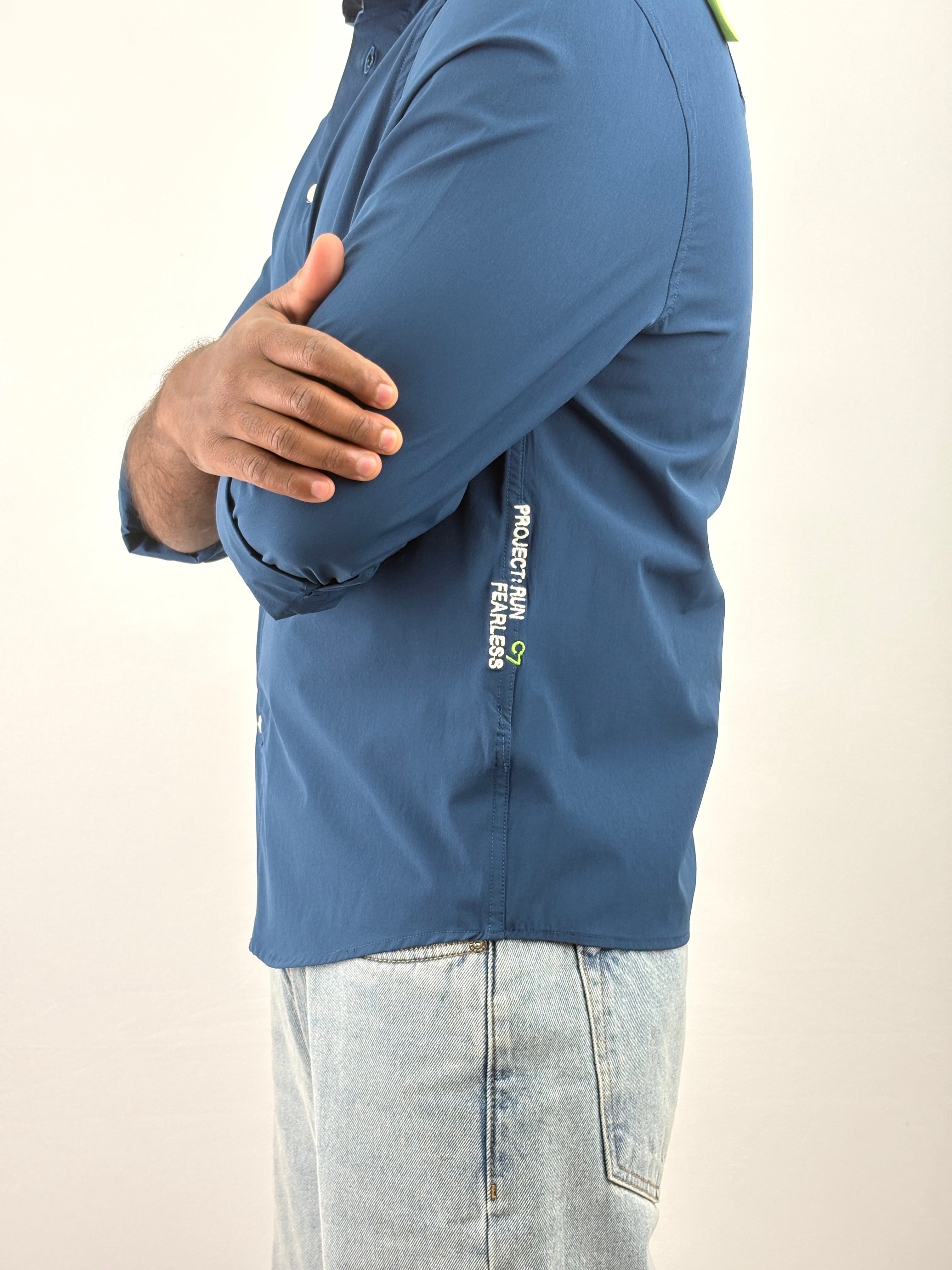 Blue Oversized Shirt