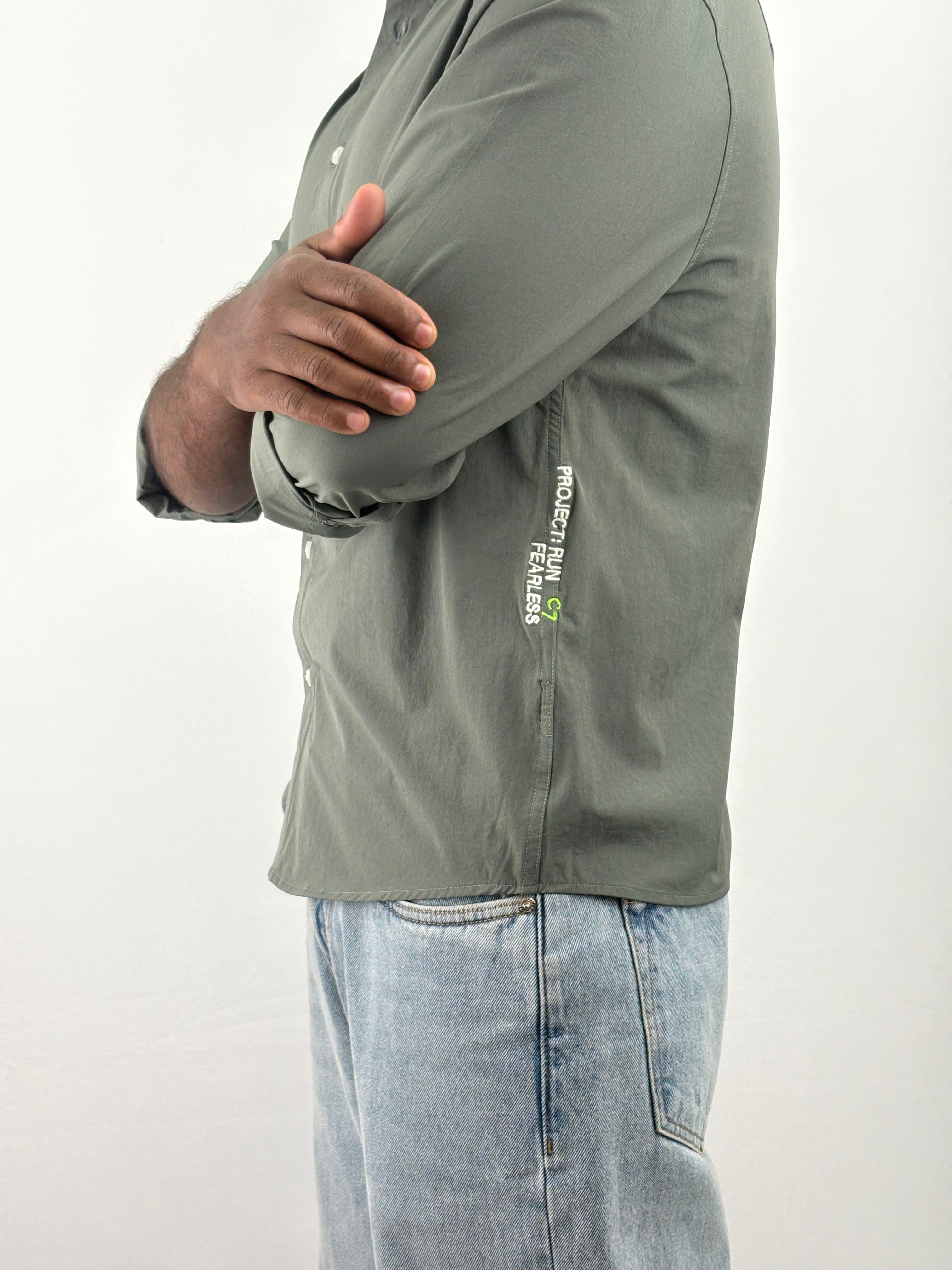 Green Oversized Shirt