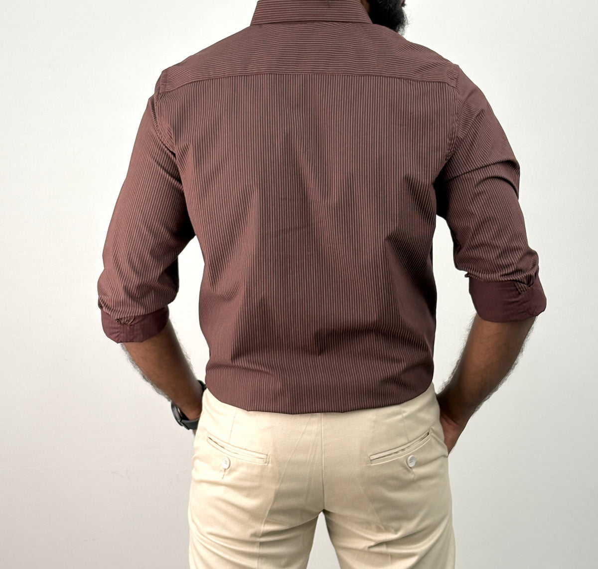 Maroon IMP Stripe Shirt